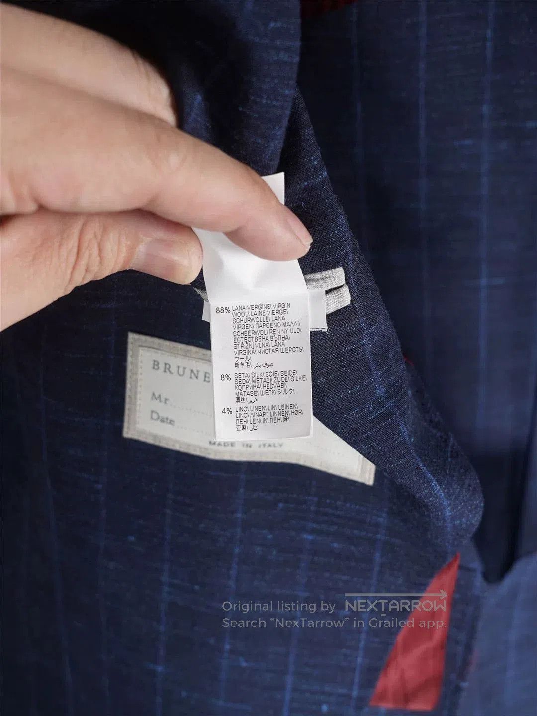 Brunello Cucinelli Brunello Cucinelli Spring Summer Blazer. Size US XL / EU 56 / 4 - 8 Thumbnail