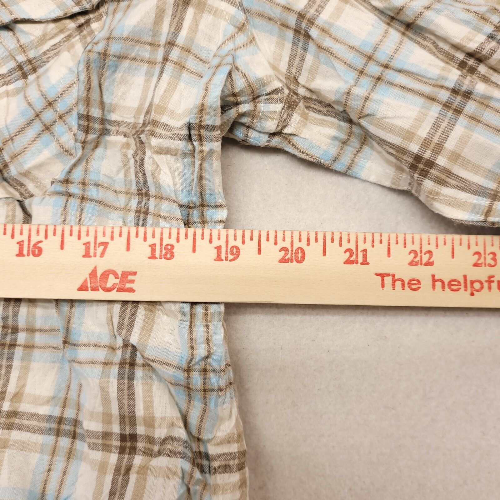 Club Room Club Room Tartan Flannel Button Up Shirt Mens Size L White Size US L / EU 52-54 / 3 - 9 Thumbnail