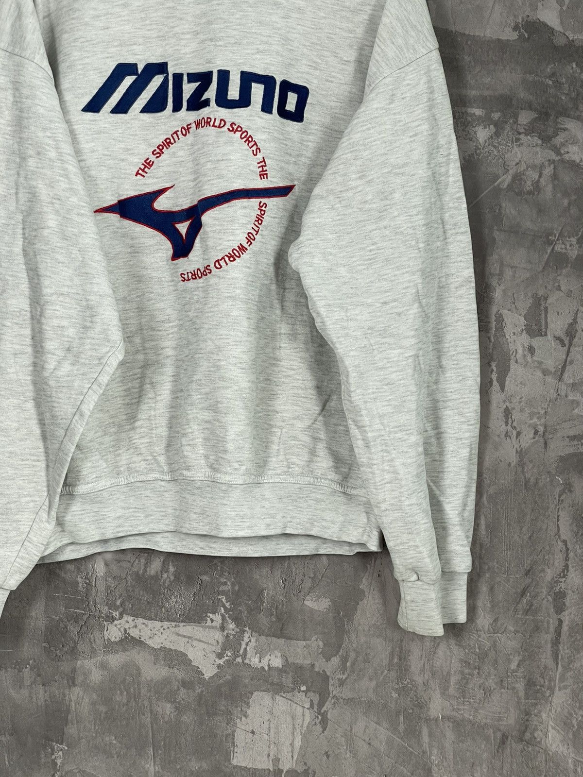Japanese Brand × Mizuno × Vintage Vintage MIZUNO GRAY SWEATSHIRT WITH EMBROIDERED BIG LOGO Size US M / EU 48-50 / 2 - 6 Thumbnail
