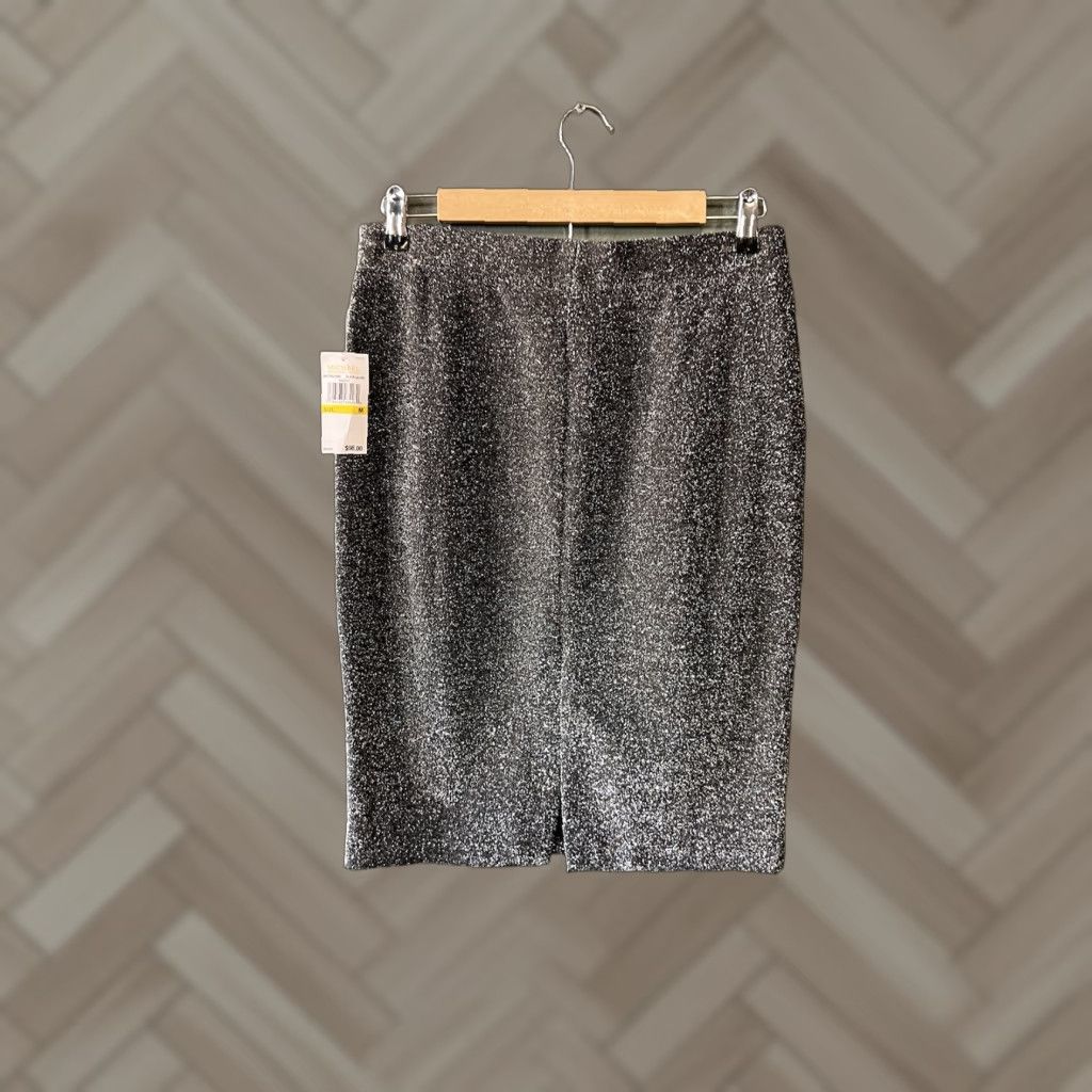 Michael Kors Michael Kors Skirt Womens A-Line Knee Length Knit Gray M NWT Size 32" / US 10 / IT 46 - 1 Thumbnail