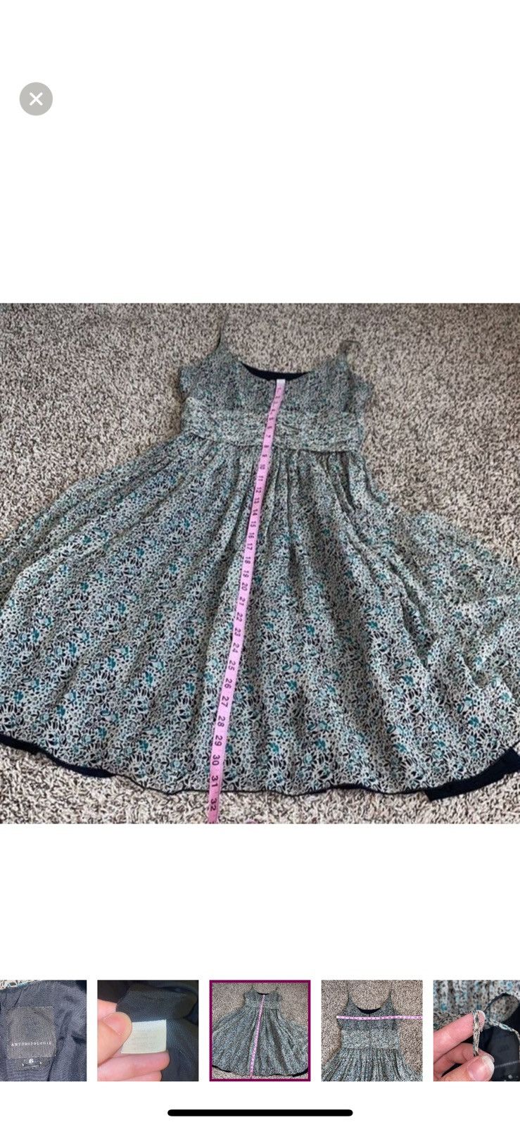 Anthropologie Anna sui for anthropolgie floral dress size 6 Size M / US 6-8 / IT 42-44 - 6 Thumbnail