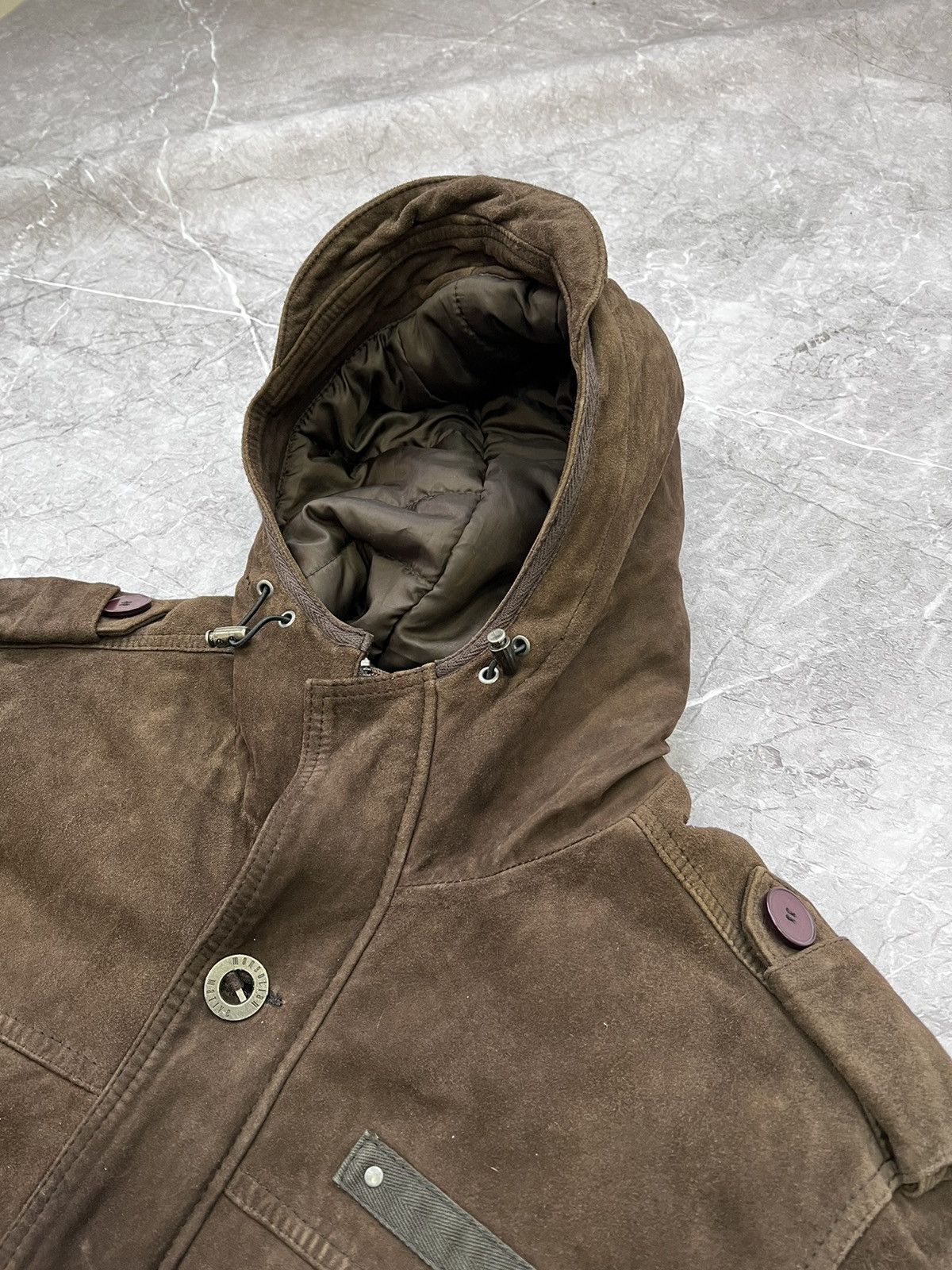 If Six Was Nine × Japanese Brand × Le Grande Bleu (L.G.B.) Avant Garde If Six Was Nine Style SUEDE HOOD JACket Size US L / EU 52-54 / 3 - 5 Thumbnail