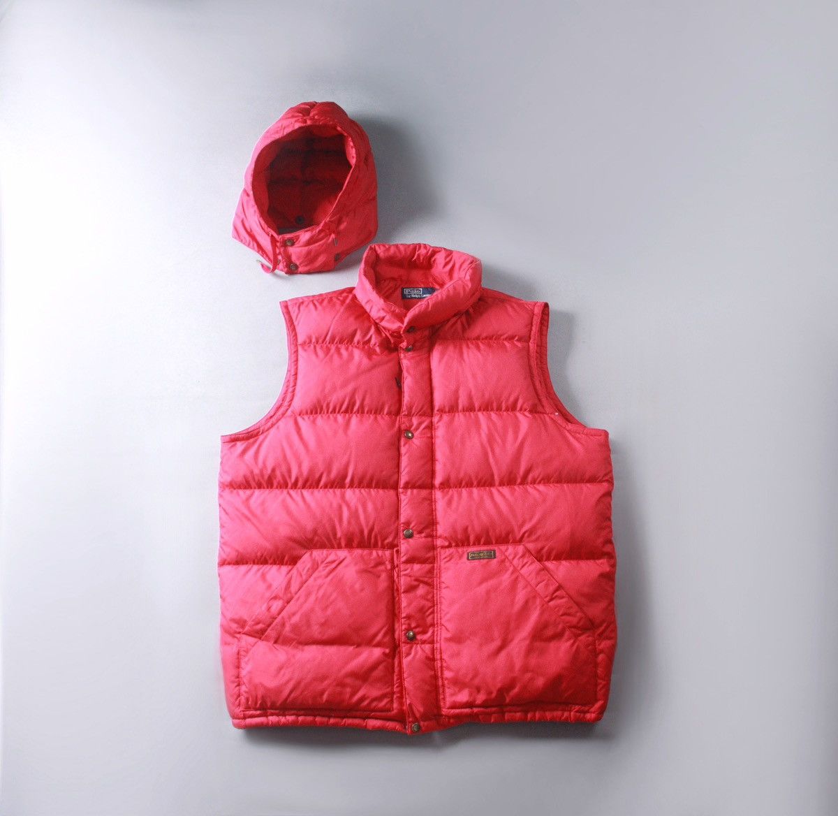 Ralph Lauren Polo Ralph Lauren 90s Vintage Red Puffer Jacket Vest 80s XL Size US XL / EU 56 / 4 - 1 Thumbnail