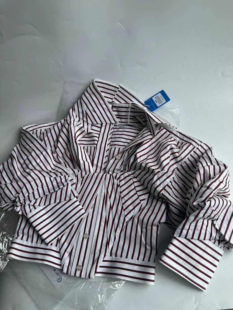 Alexander Wang Alexander Wang Striped Short Sleeve Shirt Size M / US 6-8 / IT 42-44 - 1 Thumbnail