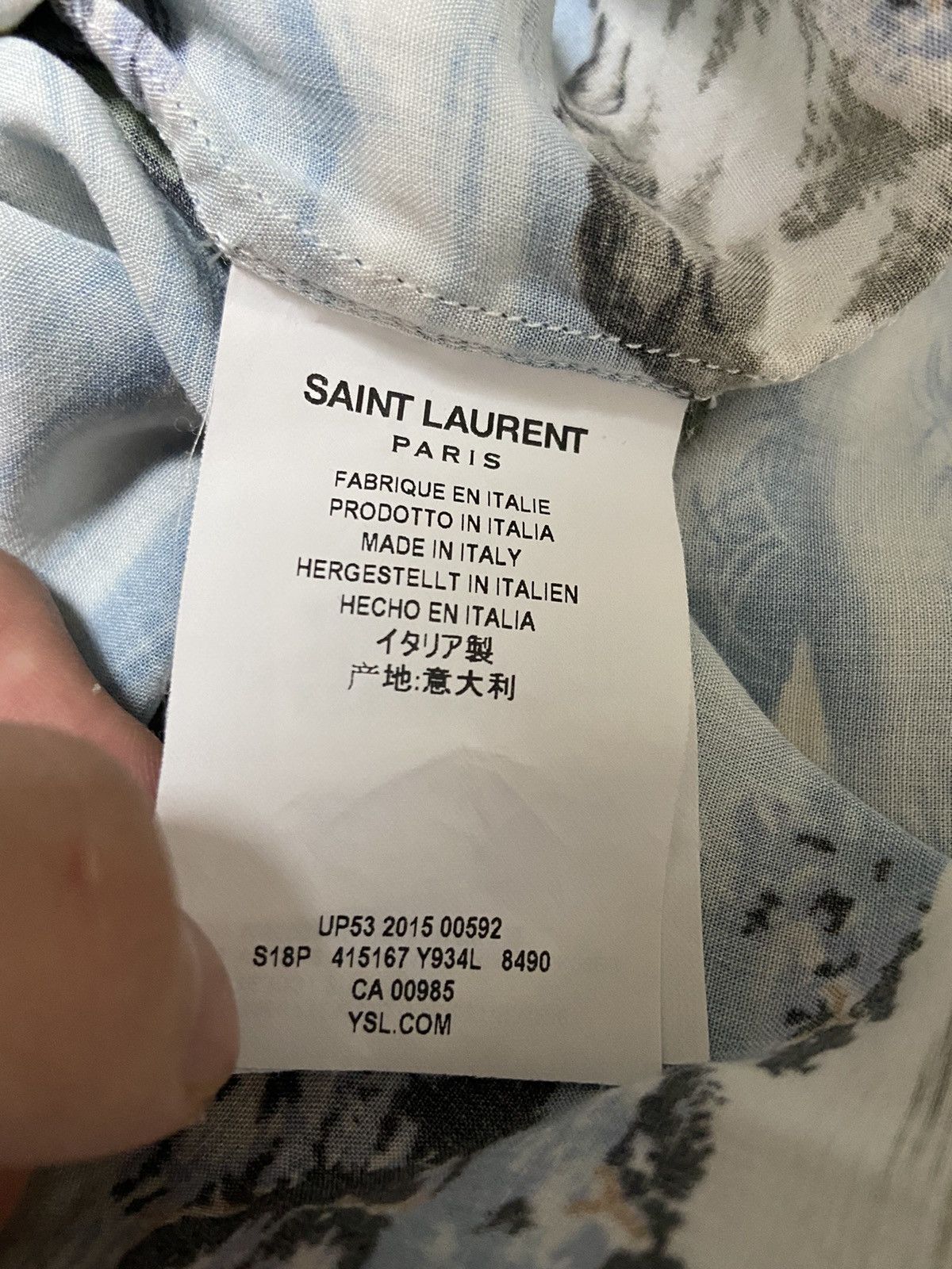 Saint Laurent Paris 38 Saint Laurent 16ss surf sound hawaiian button up shirt Size US S / EU 44-46 / 1 - 5 Thumbnail