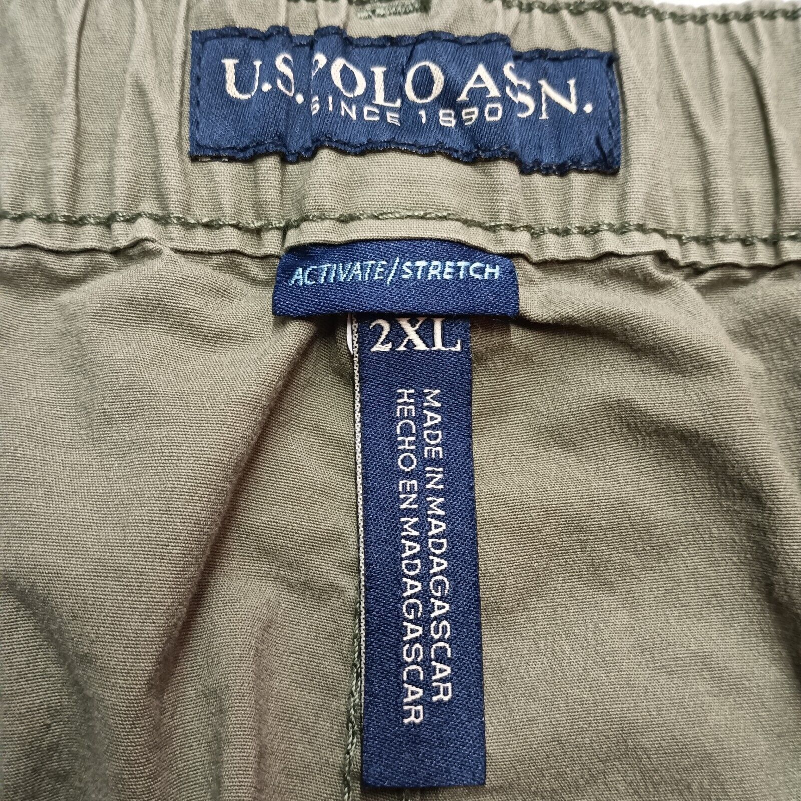 U.S. Polo Assn. US Polo Assn Comfort Utility Pants Men's 2XL Green Stretch Size US 40 / EU 56 - 4 Thumbnail