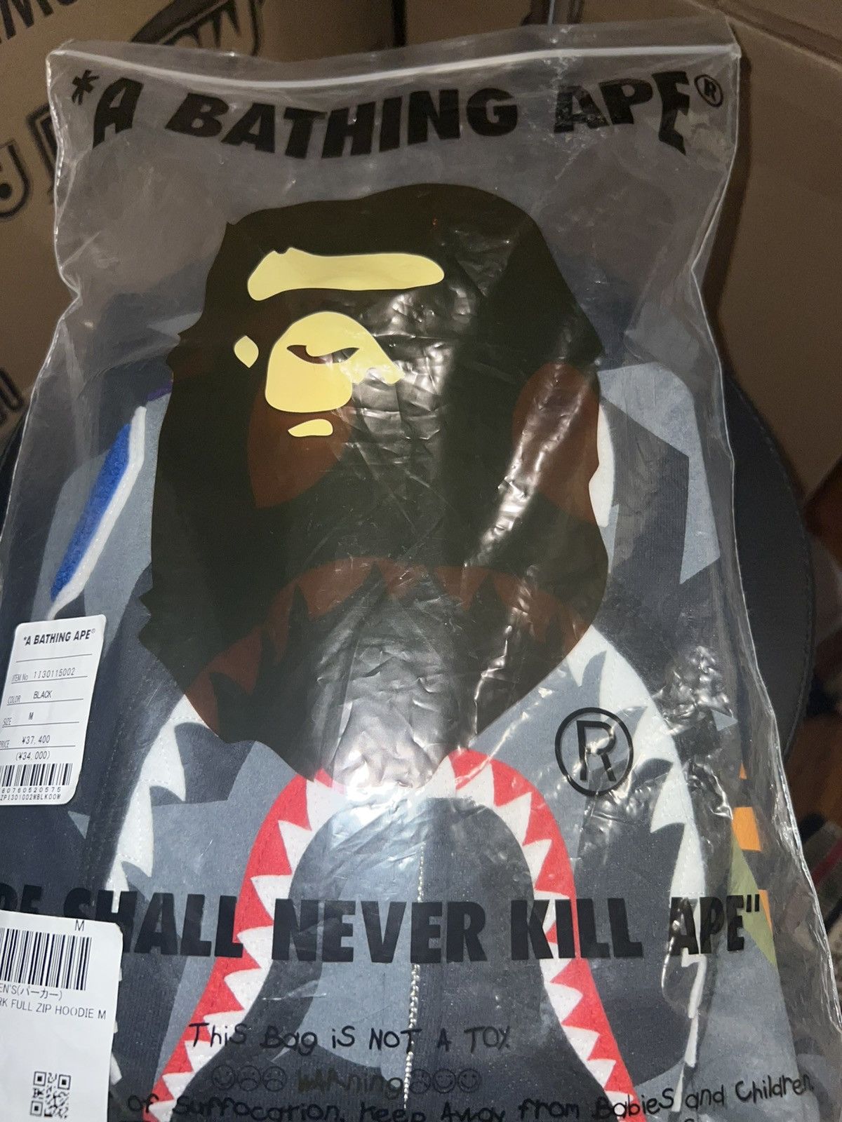 Bape Bapesta Shark Full Zip Hood Size US M / EU 48-50 / 2 - 7 Thumbnail