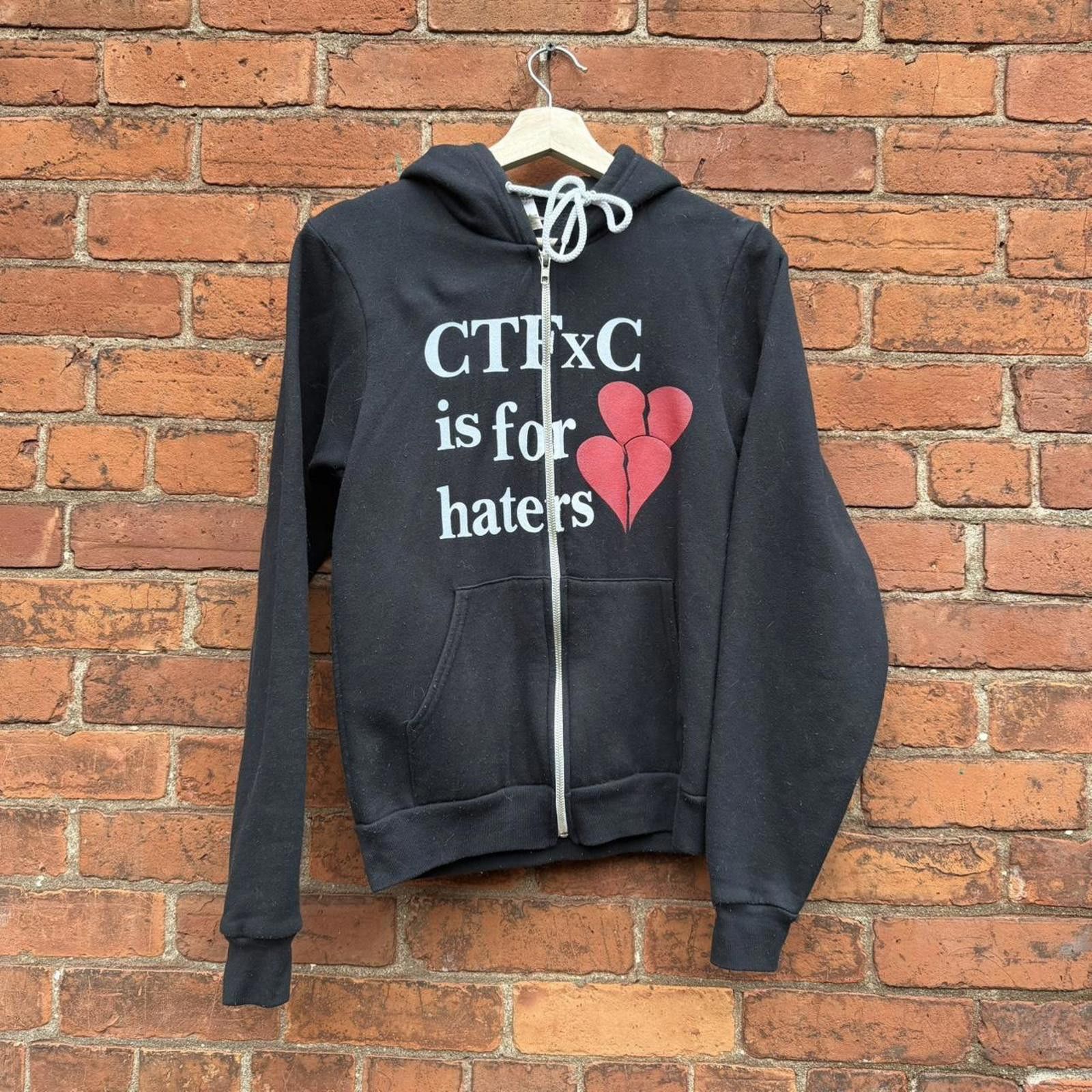 American Apparel Vintage CTFxC is for haters zip up hoodie 00s S Size S / US 4 / IT 40 - 1 Thumbnail