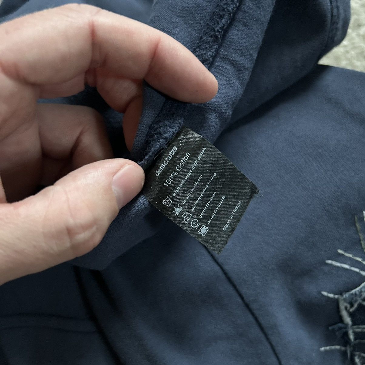 Derschutze BORO SASHiKO BOXY HEAVYWEiGHT TEE PATCHWORK MiDNiGHT BLUE Size US XL / EU 56 / 4 - 9 Thumbnail