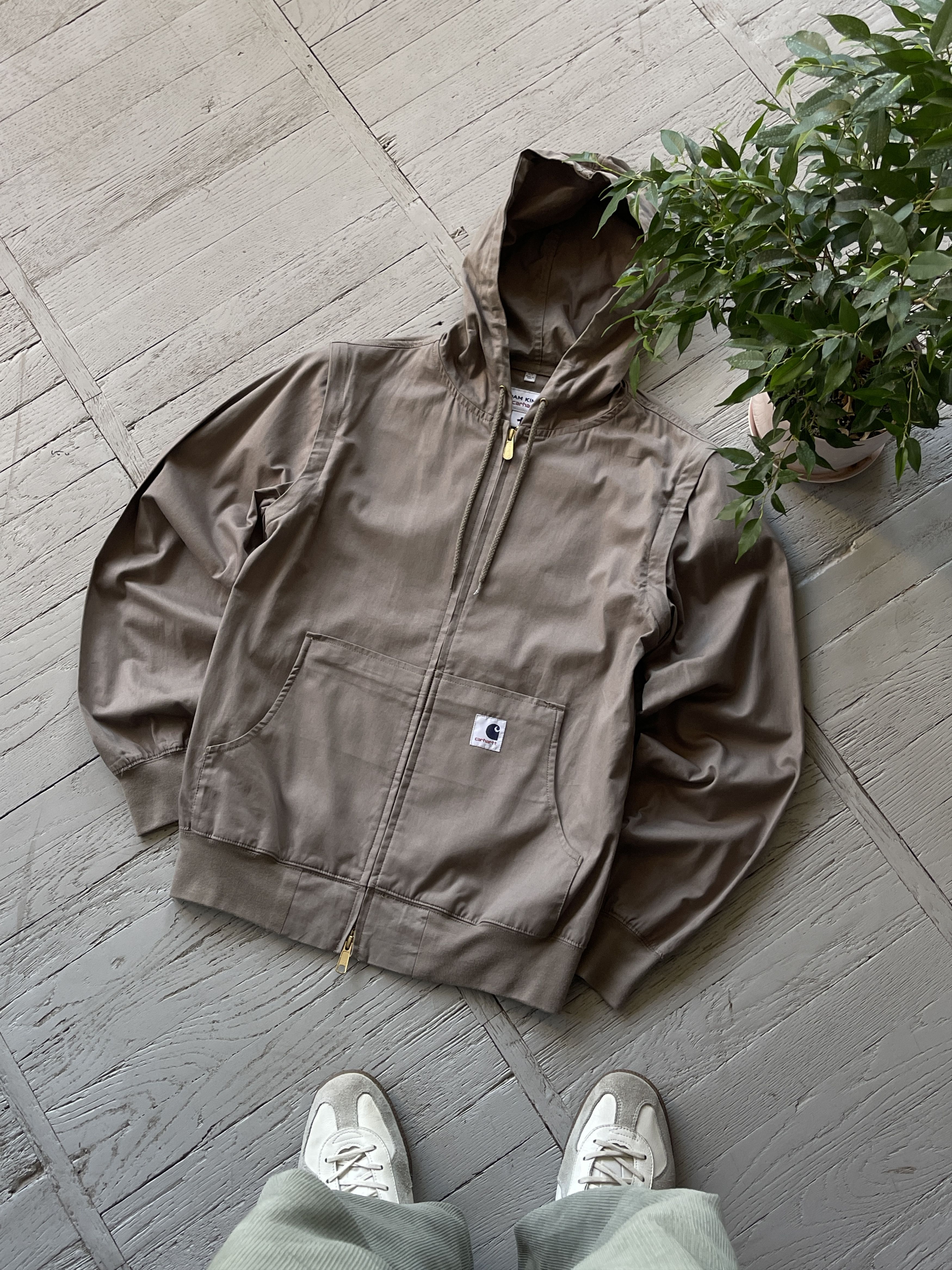 image of Vintage Carhartt Adam Kimmel Transformer Active Jacket in Beige, Men's (Size XS)