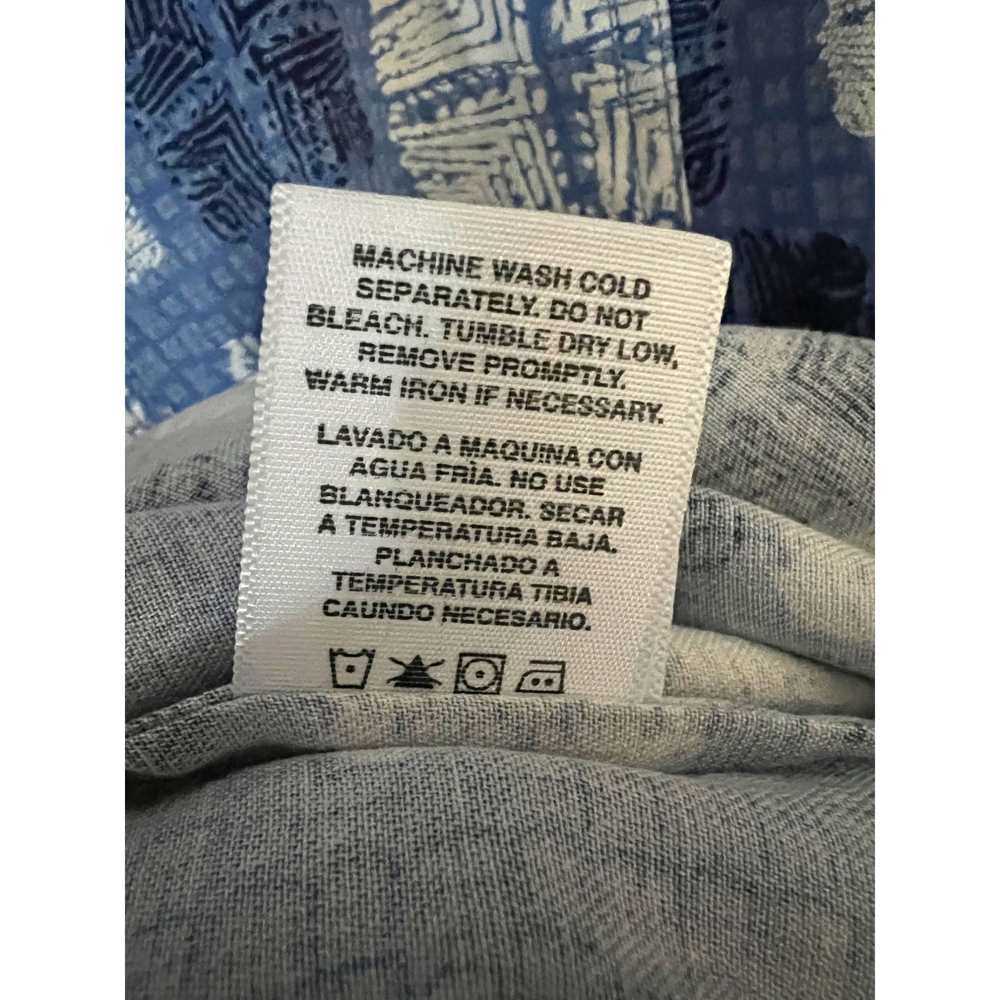 Nat Nast Nat Nast Mens Blue Silk Button Front Camp Shirt XL Pocket Co Size US XL / EU 56 / 4 - 8 Thumbnail