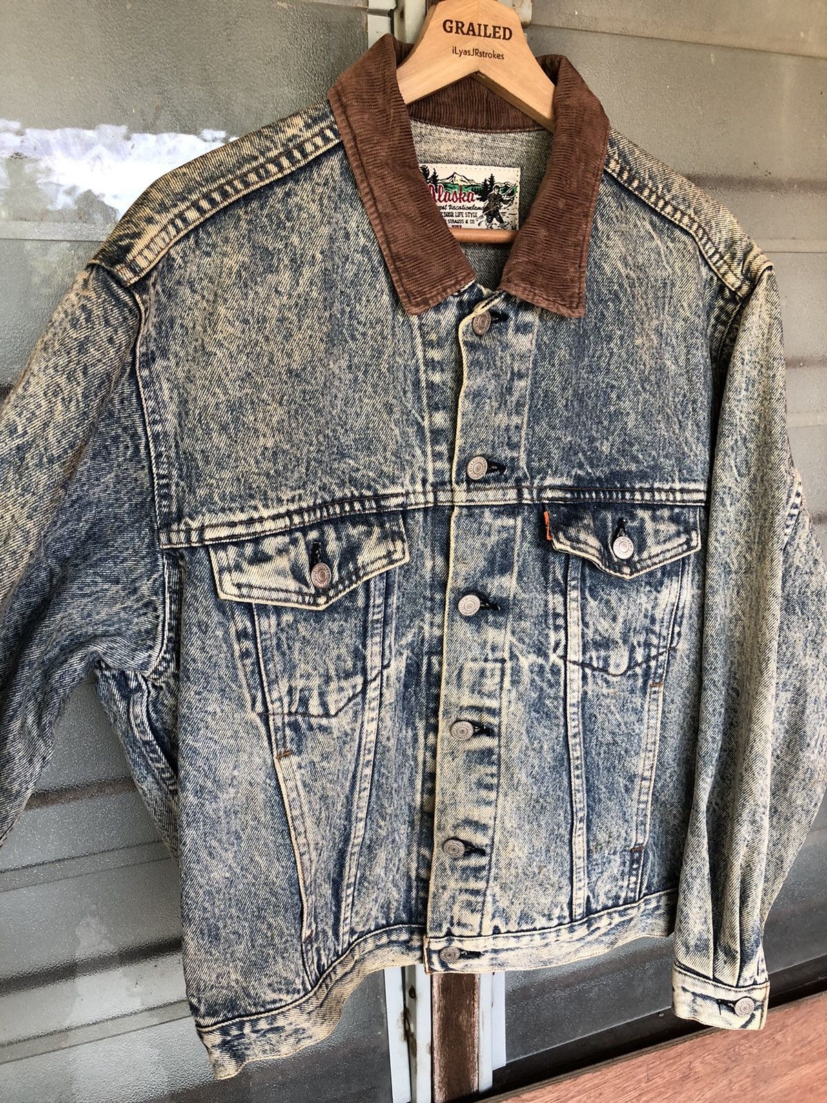 Levi's Vintage Clothing Vintage Levi’s Acid Wash Alaska Denim Jacket Rare Size US M / EU 48-50 / 2 - 12 Thumbnail