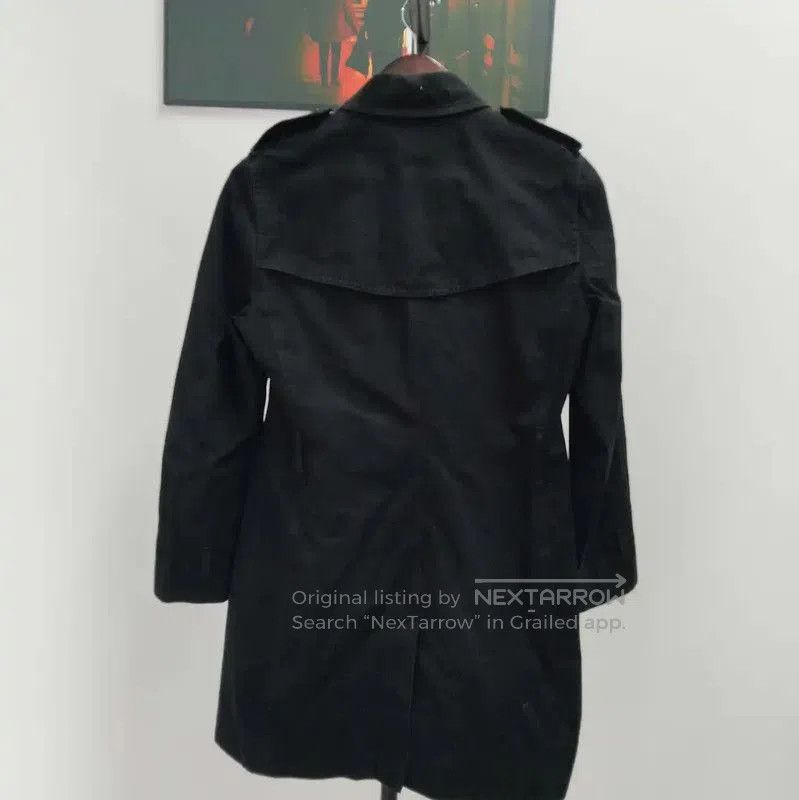 Burberry Burberry Black Long Cotton Trench Coat. Size L / US 10 / IT 46 - 2 Thumbnail