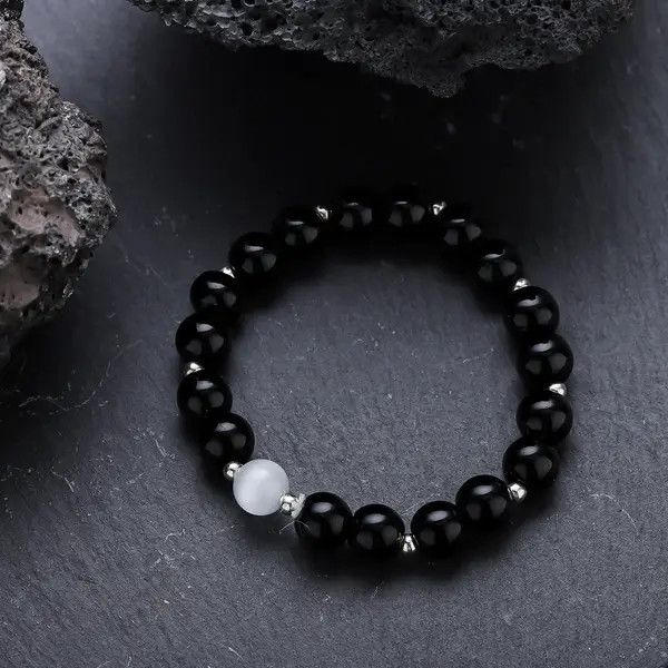 Jewelry Beaded Stretch Bracelet, Minimalist Jewelry Size ONE SIZE - 4 Thumbnail