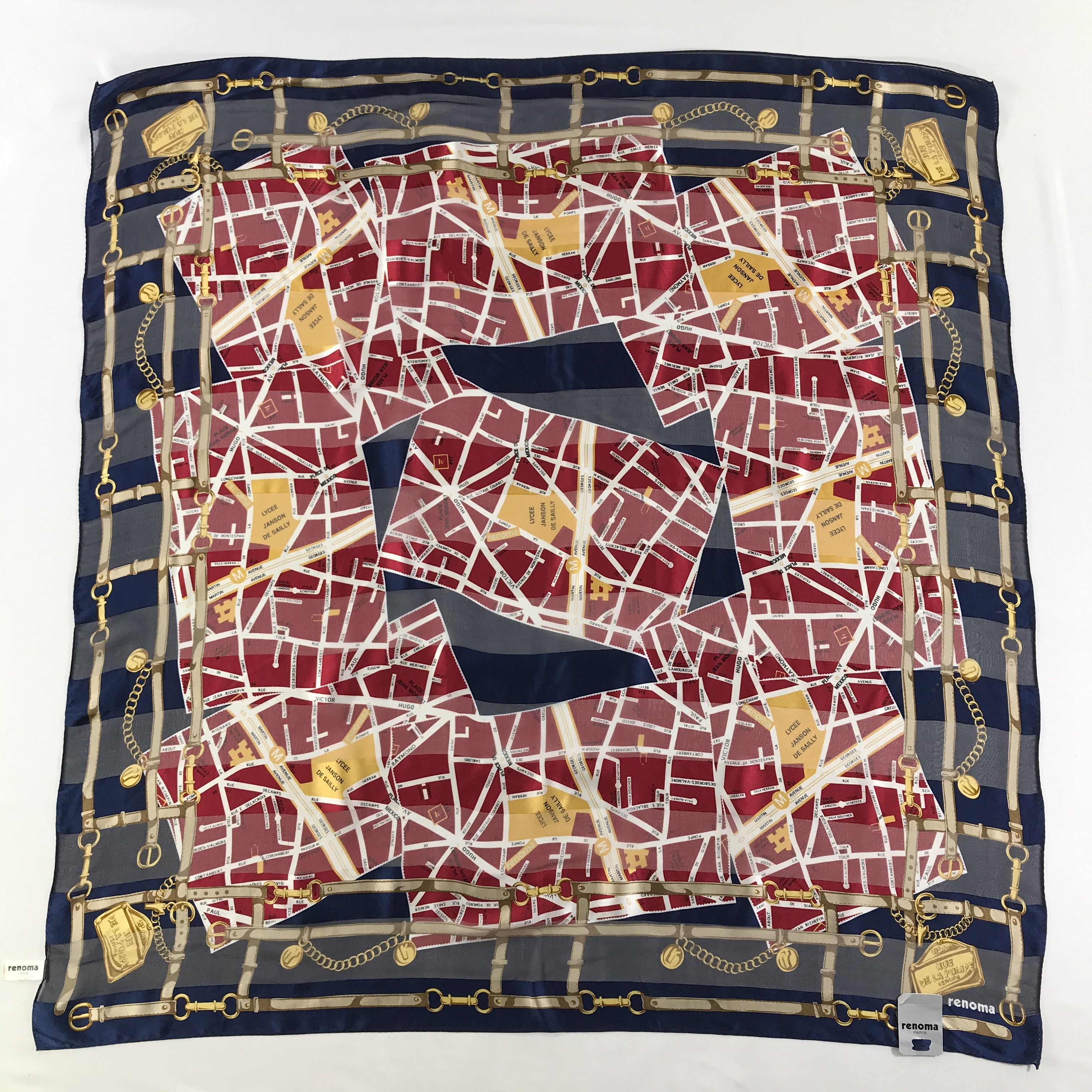 Renoma × Vintage Vintage Renoma Silk Scarf Size ONE SIZE - 2 Thumbnail