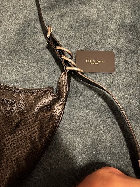 Rag & Bone Black Basketweave Spire Mini Hobo Size ONE SIZE - 3 Thumbnail