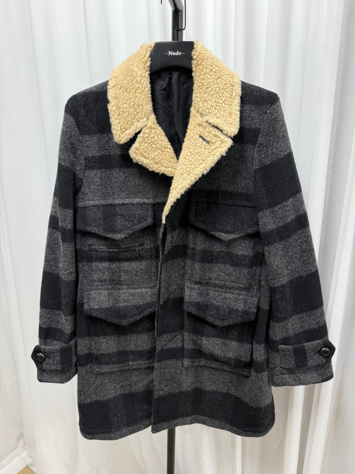 Number (N)ine Number (N)ine Sz 3 Number Nine 08AW Fur Neck Jacket-2506 Size US L / EU 52-54 / 3 - 1 Thumbnail