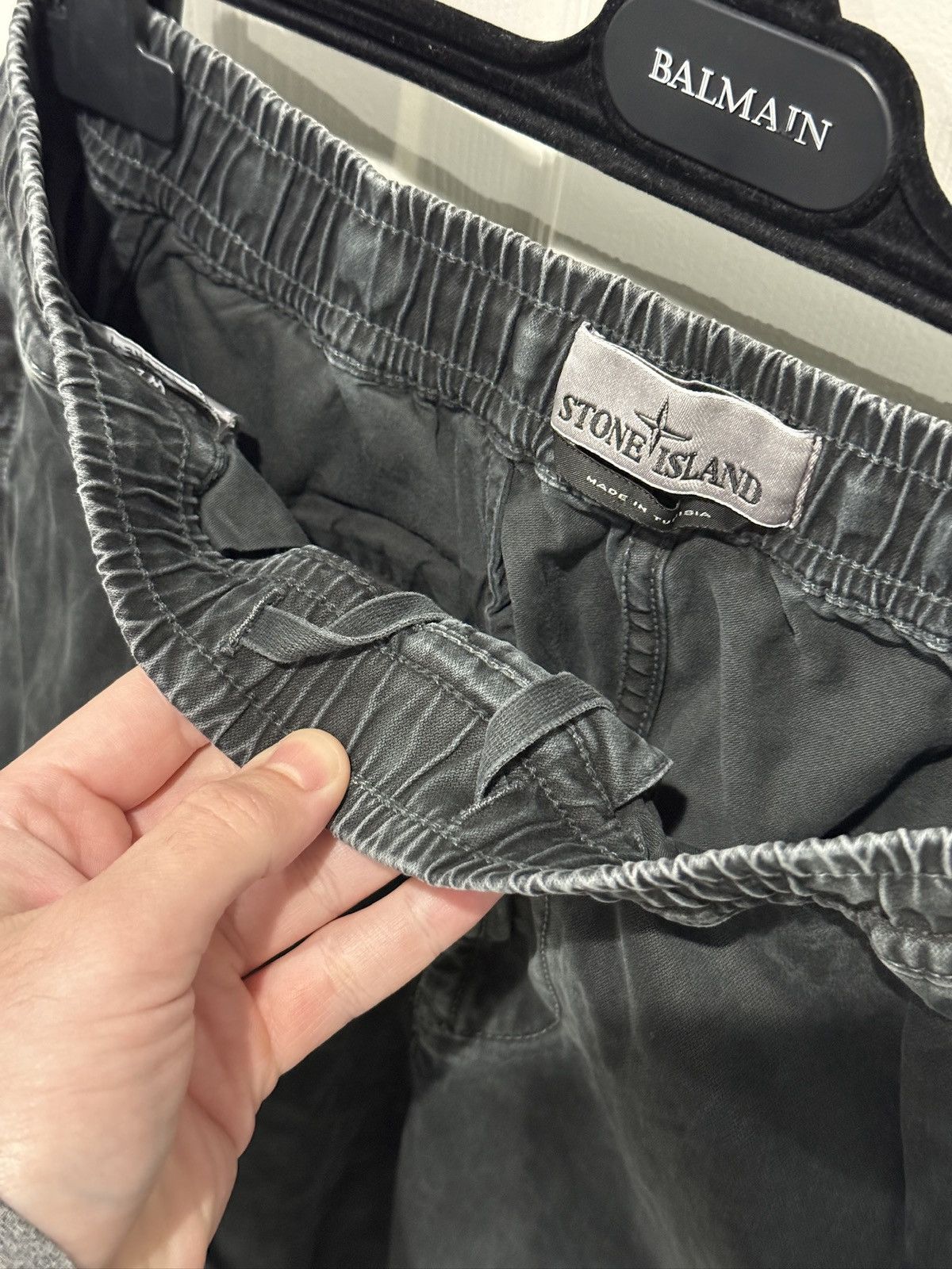 Stone Island Stone Island Black Cargo Pants Type RE-T Sz 28 (fits 28-30) Size US 28 / EU 44 - 9 Thumbnail