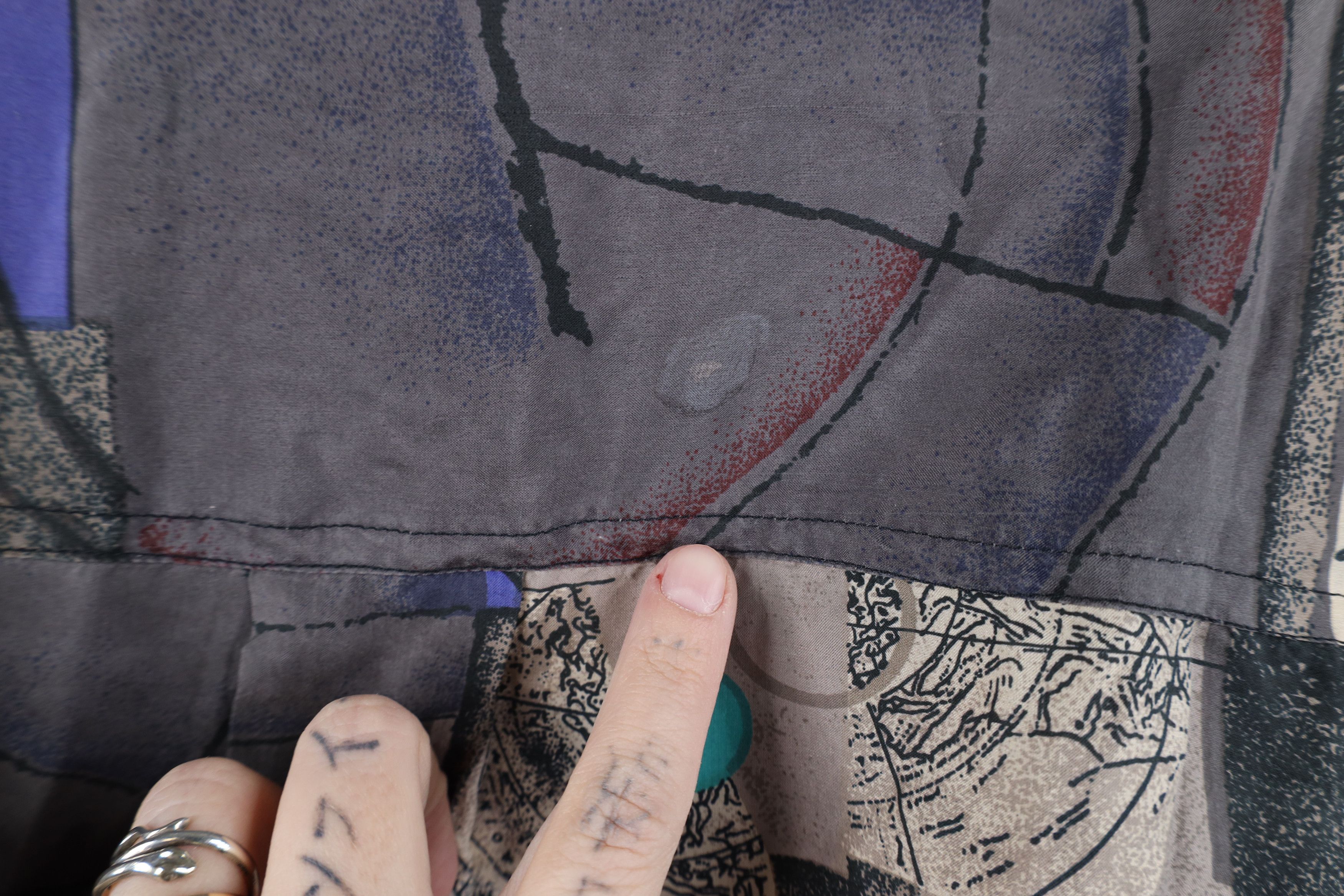 Vintage Deadstock Vintage 90s Streetwear Silk Collared Button Shirt Size US M / EU 48-50 / 2 - 9 Thumbnail