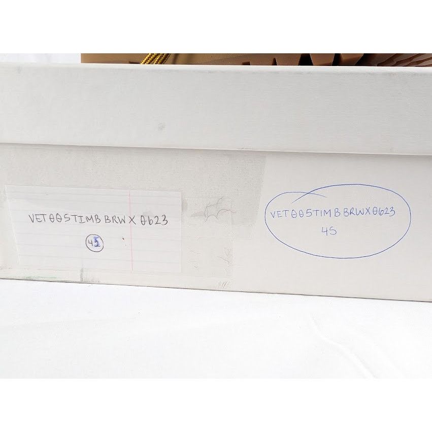 Vetements o1rshd1 Suede Logo Cuff Trucker Boots in Beige Size US 12 / EU 45 - 12 Thumbnail