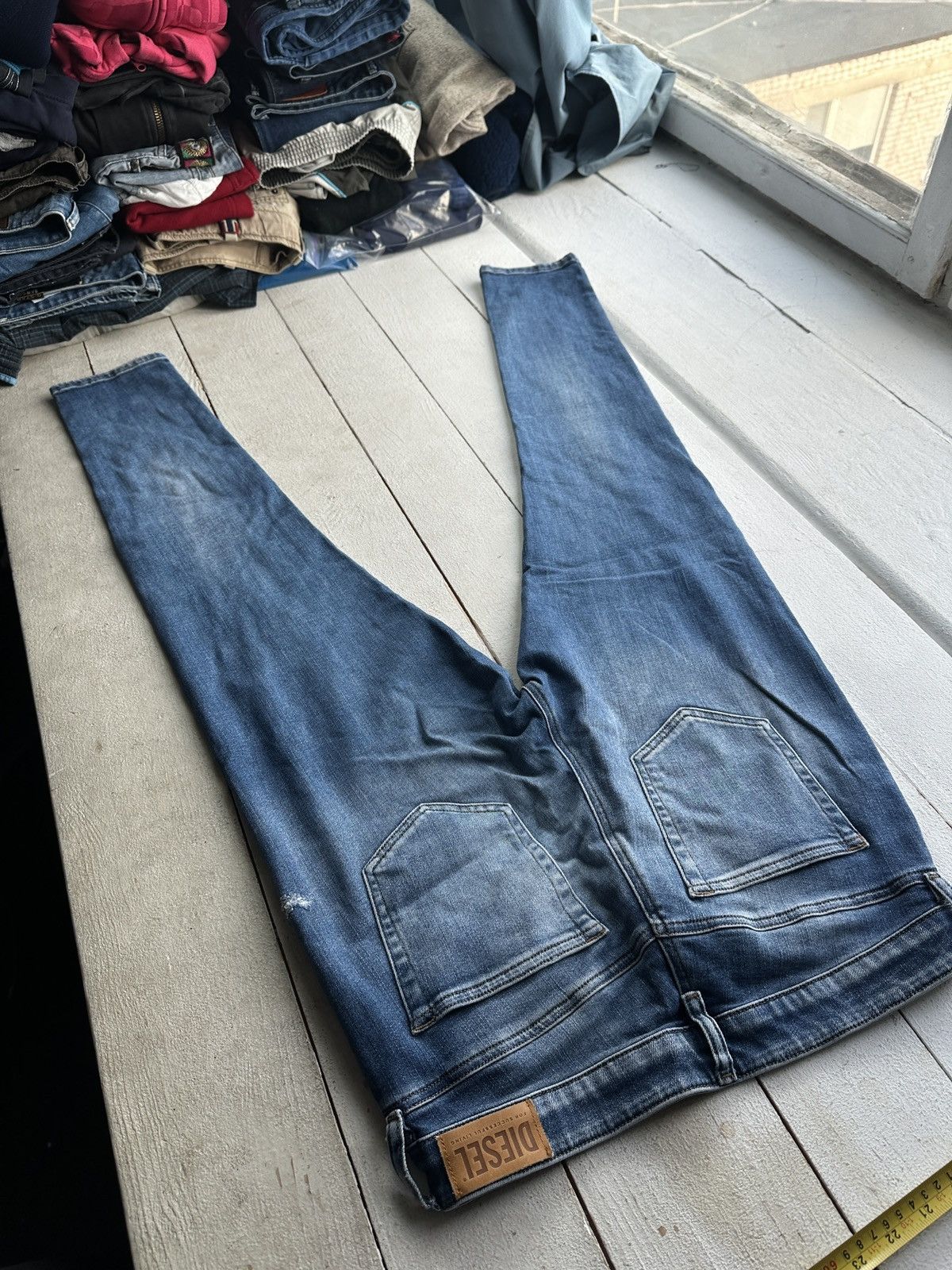 Diesel 🚨 DIESEL IFSIXWASNINE JEANS DENIM RARE Y2K FIT GOTHIC PUNK Size 31" - 9 Thumbnail