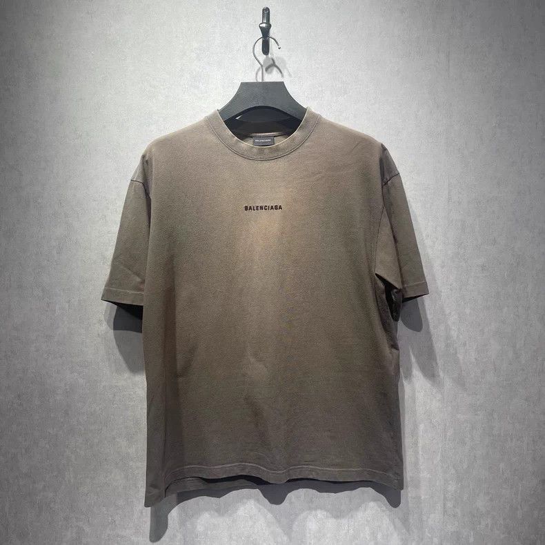 Balenciaga Chest Logo Embroidered Tee