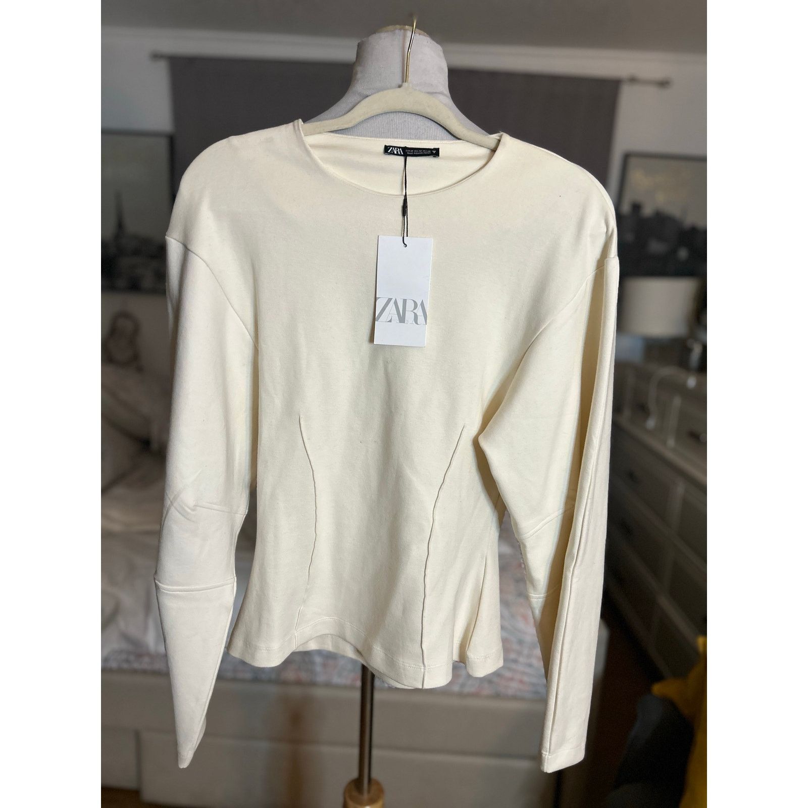 Zara Nwt- Zara- FITTED INTERLOCK TOP-M Size M / US 6-8 / IT 42-44 - 4 Thumbnail