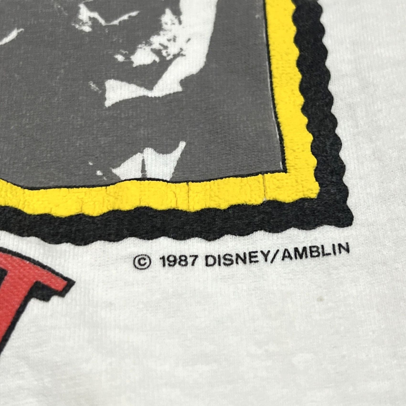 Vintage VINTAGE Who Framed Roger Rabbit The Cast Single Stitch Shirt Large Disney Puffy Paint Graphic Tee 1980s Cotton White Short Sleeve 100% Cotton Mens Size US L / EU 52-54 / 3 - 6 Thumbnail