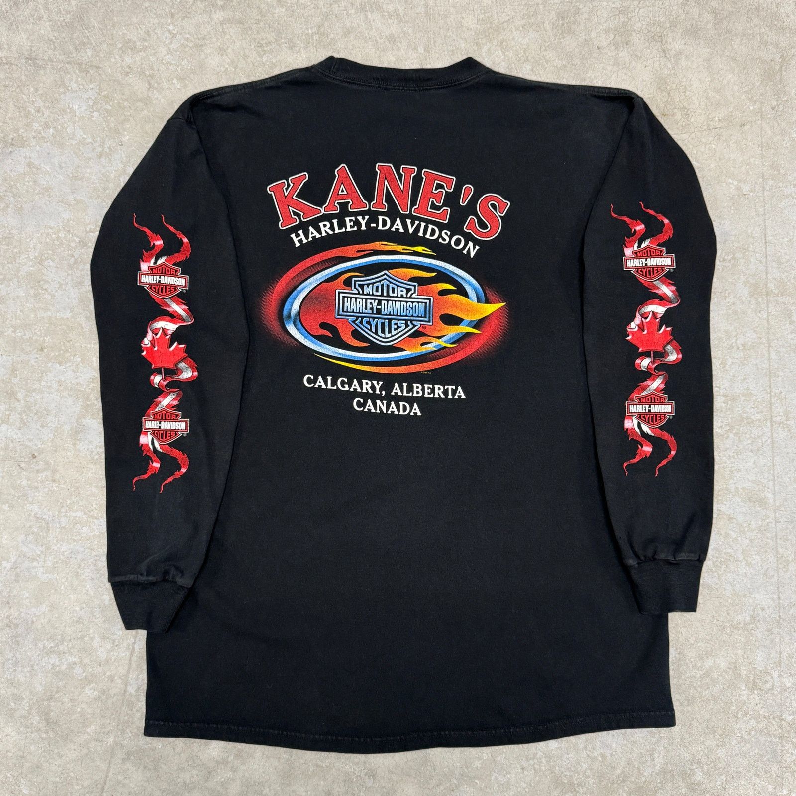 Harley Davidson Vintage Harley Davidson Canada Longsleeve Size US XL / EU 56 / 4 - 2 Thumbnail