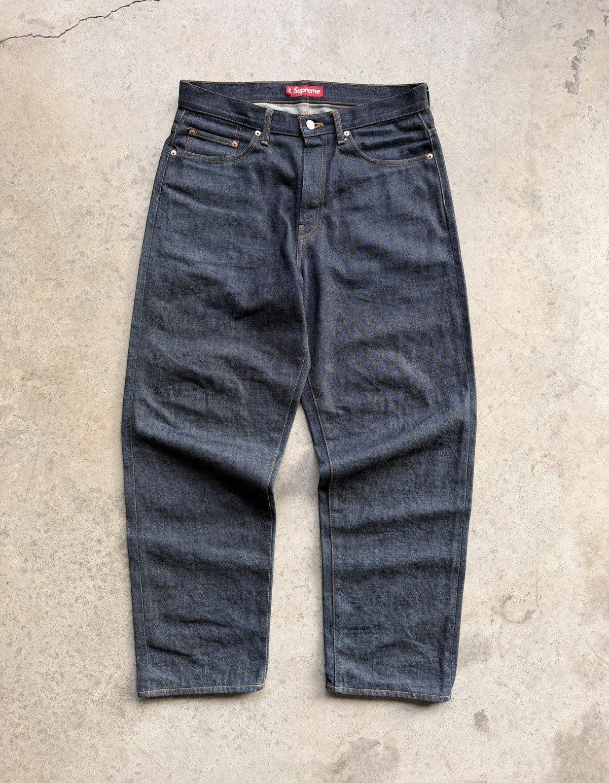 Streetwear × Supreme Supreme Baggy Jeans - Dirty Indigo | Grailed