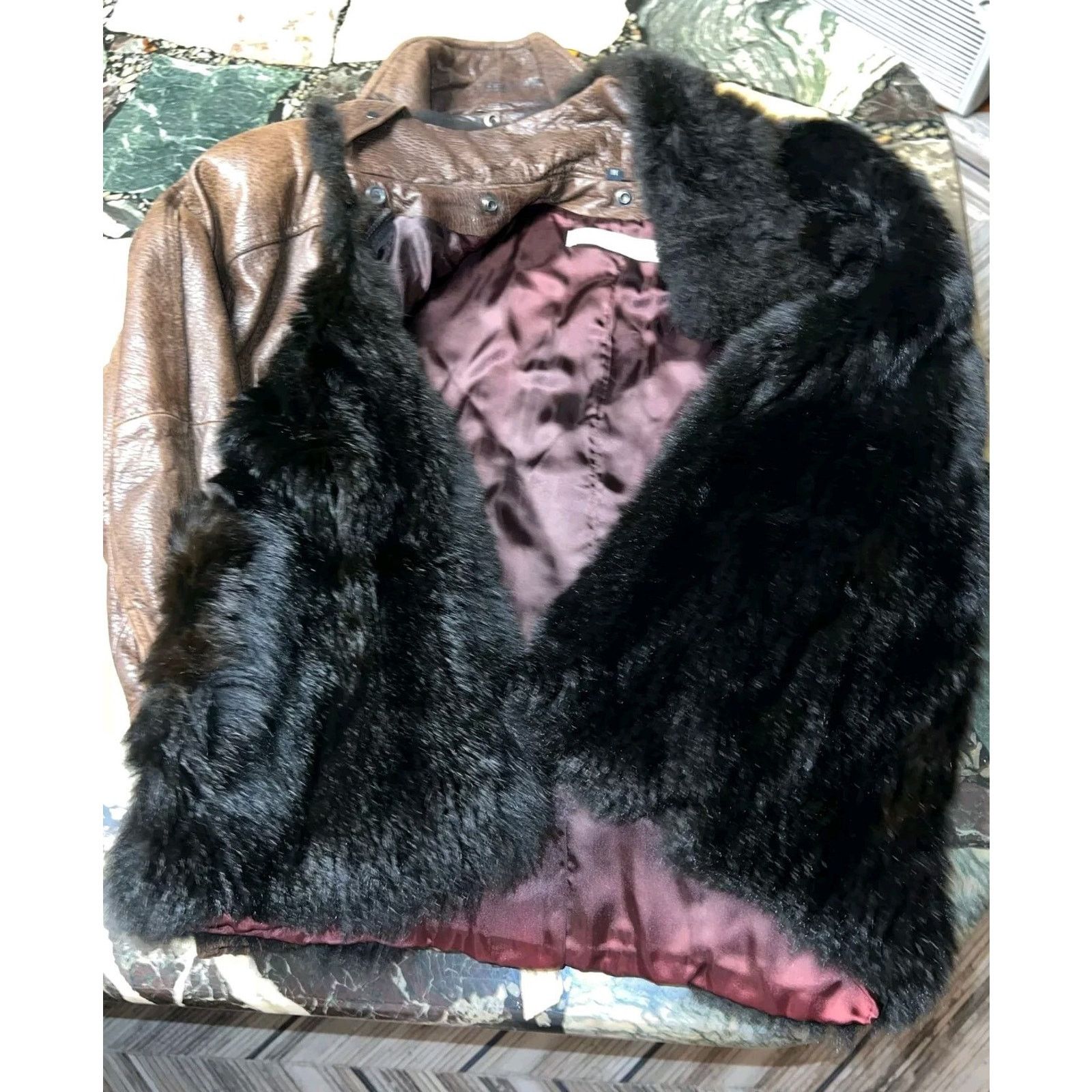 Other Andrew Maro Leather Bomber Jacket Removable Opposum Lining Size US M / EU 48-50 / 2 - 15 Thumbnail