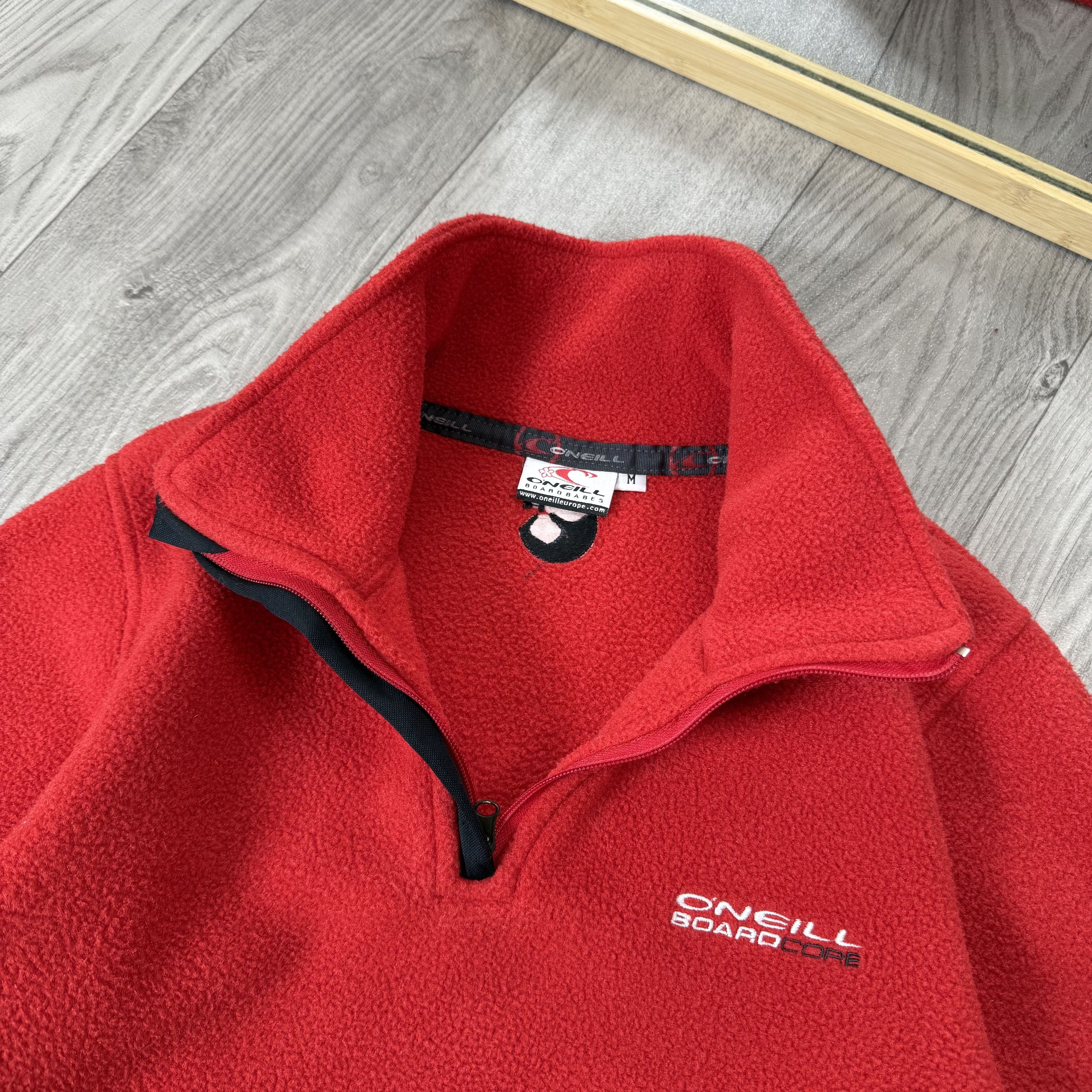 O'Neill Vintage O'Neil 90s Red 1/4 Fleece Jacket Sweater Sweatshirt Size M / US 6-8 / IT 42-44 - 10 Thumbnail