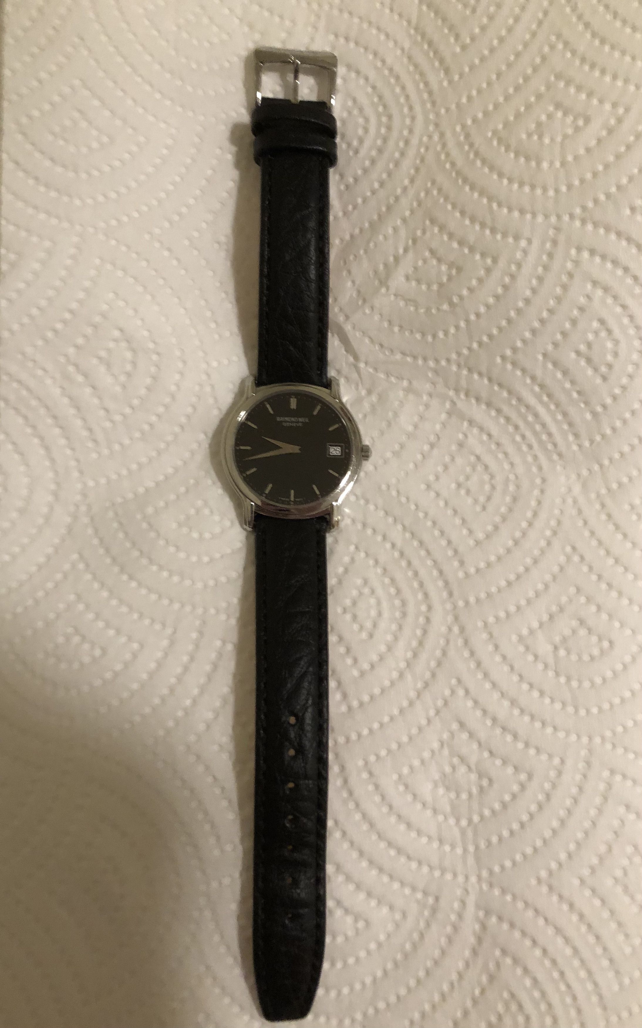 RAYMOND WEIL Raymond Weil 5569 Stainless Steel Leather Watch Size 34 - 3 Thumbnail
