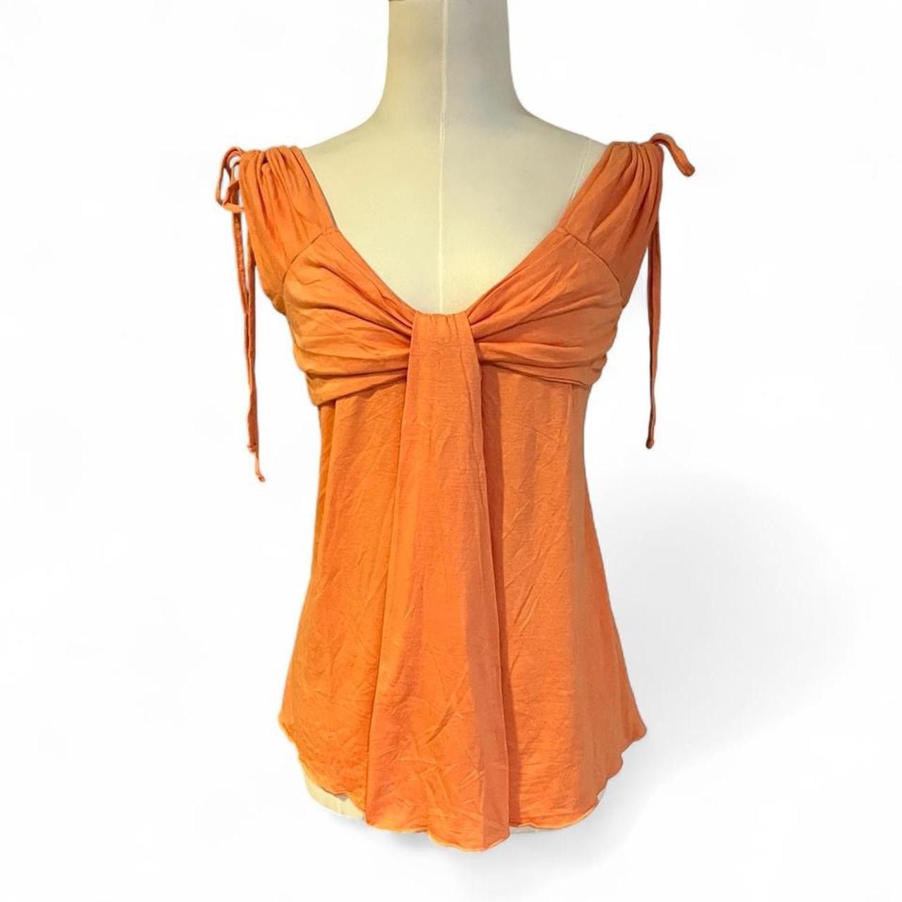 Other Vintage Y2K orange ruched top Gabriel Solis style🍊 Size M / US 6-8 / IT 42-44 - 1 Thumbnail