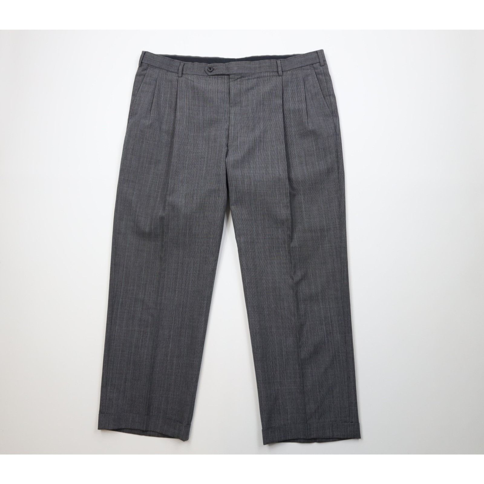 Vintage Vintage 90s Streetwear Hand Tailored 2 Piece Suit Wedding Size 48R - 10 Thumbnail
