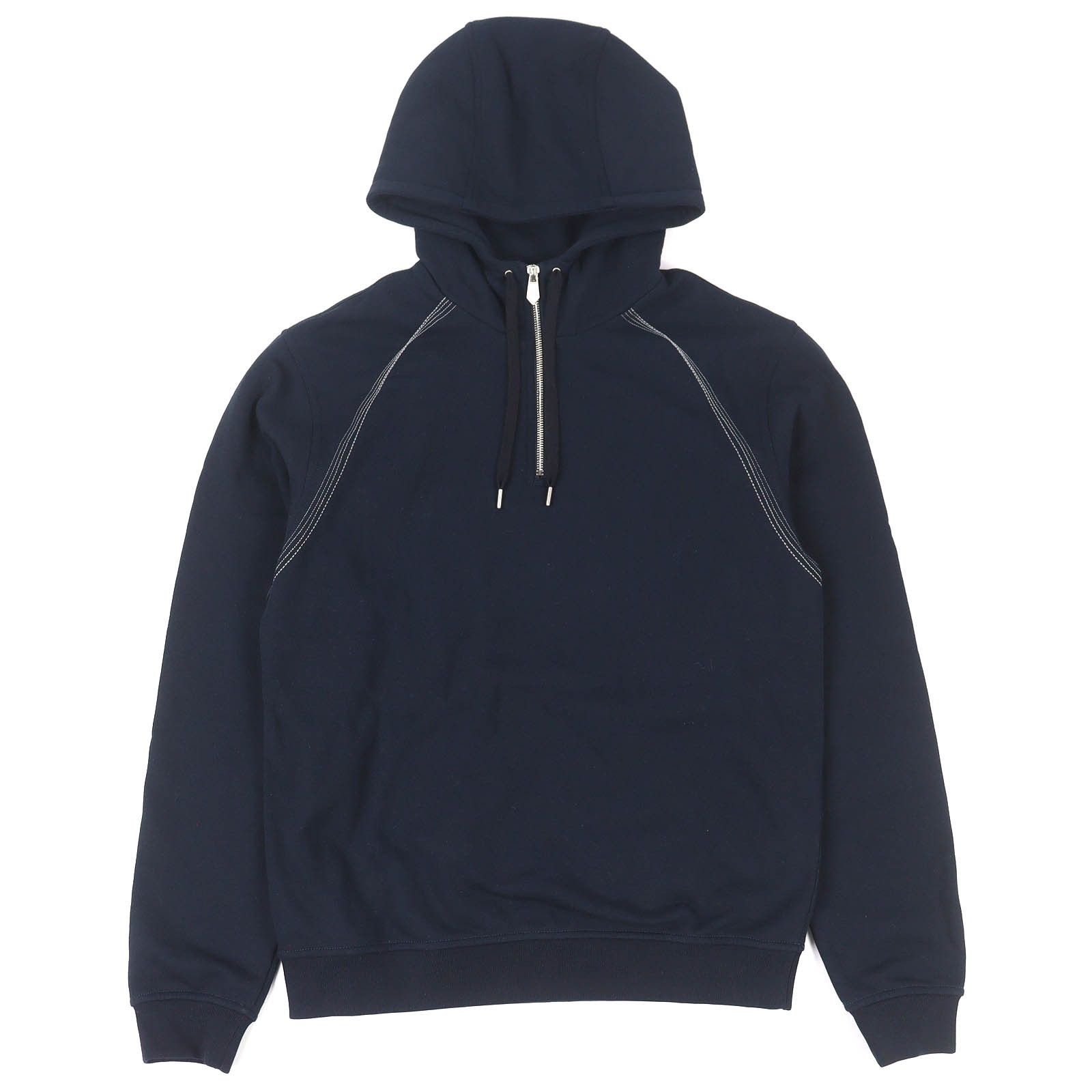 Hermes Hermes Hermès Stitch Design Cotton Half-Zip Pullover Textile Sweatshirts & Hoodies DUTY FREE for USA Size ONE SIZE - 1 Thumbnail