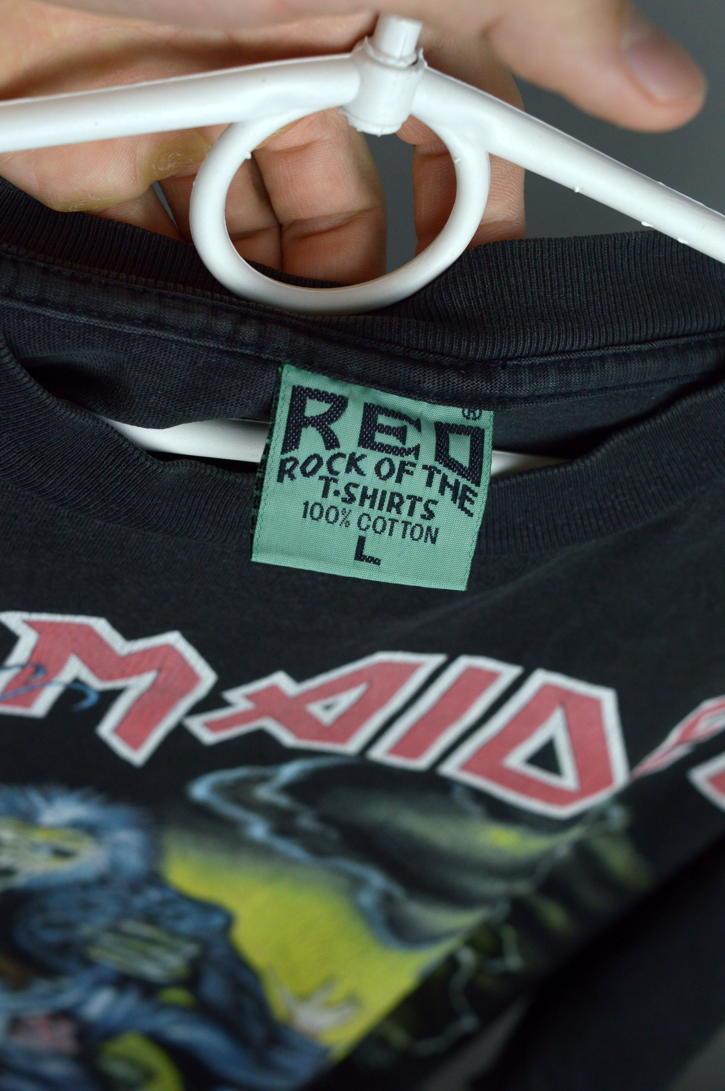 Iron Maiden × Vintage Vintage Iron Maiden REO 90s t shirt Size US L / EU 52-54 / 3 - 4 Thumbnail