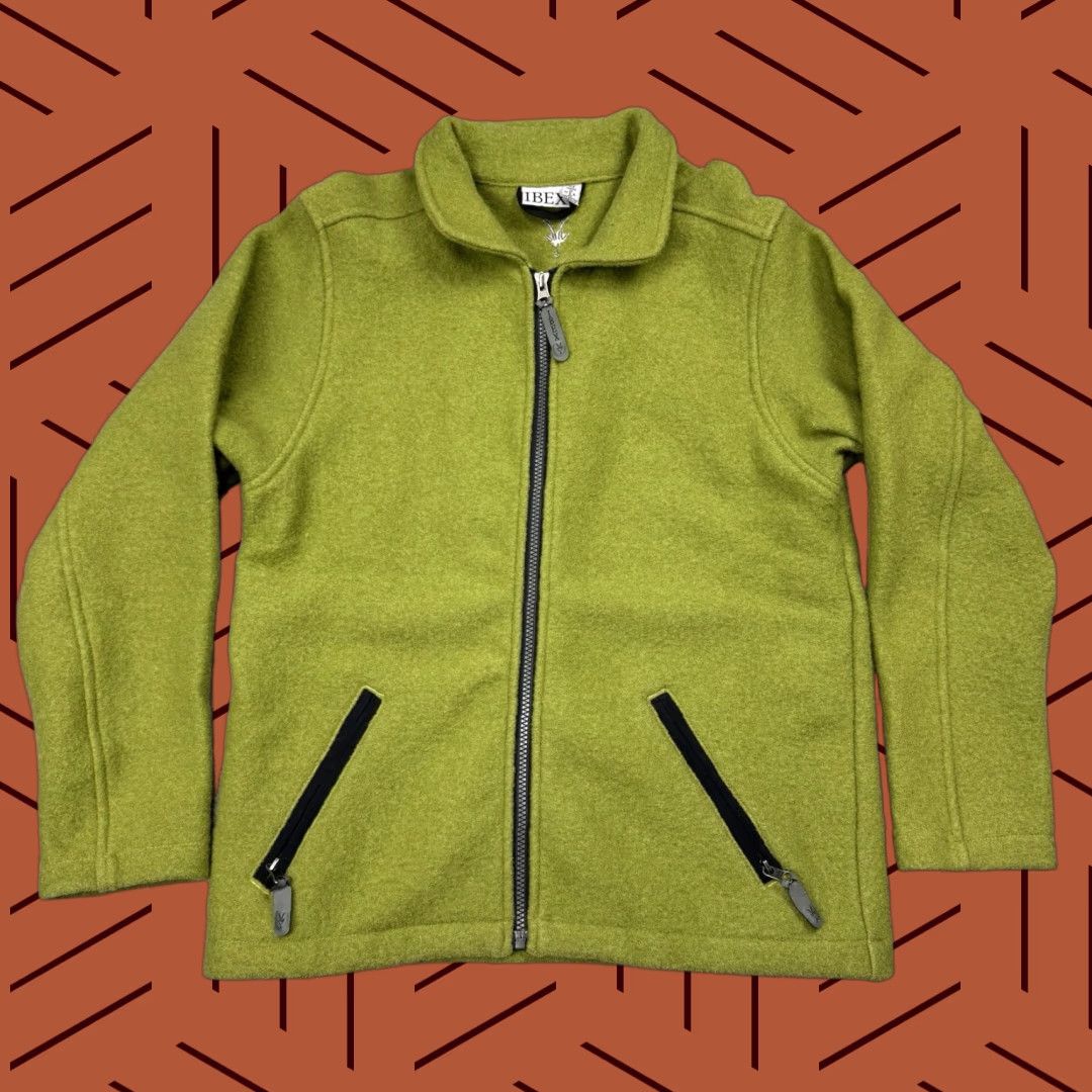 Vintage VINTAGE Ibex Women's M Merino Boiled Wool Full Zip Jacket Sweater Green Outdoor Travel Size M / US 6-8 / IT 42-44 - 1 Thumbnail