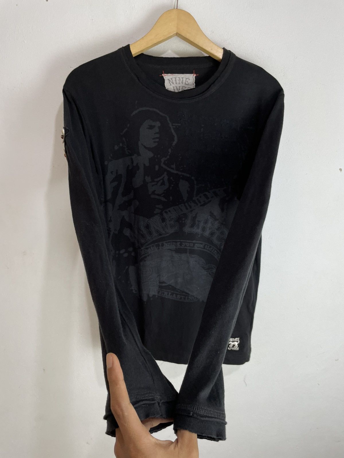 GOA Nine Lives gothic cross longsleeve Size US M / EU 48-50 / 2 - 5 Thumbnail