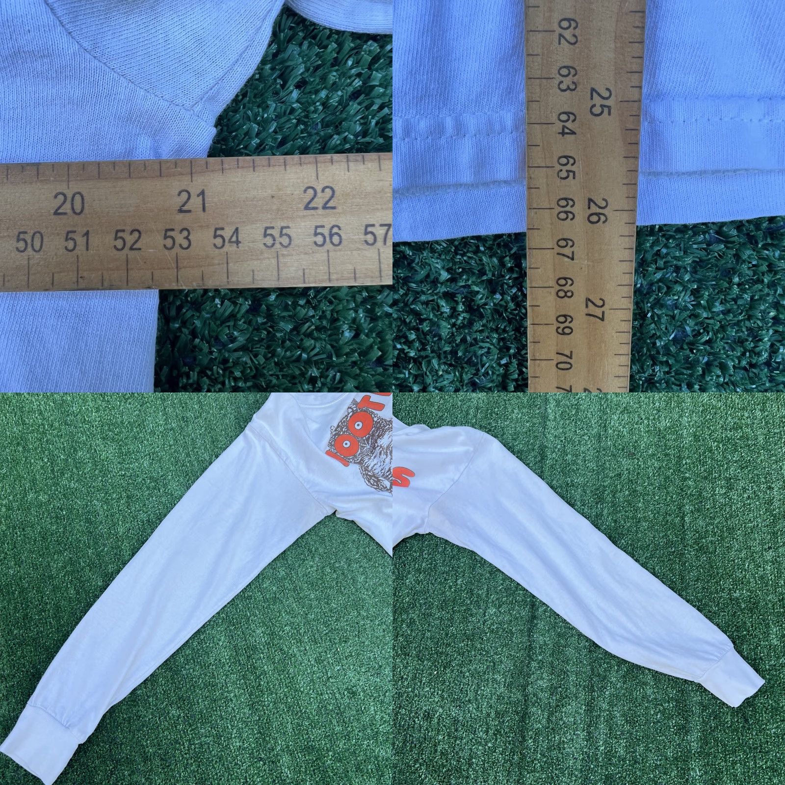 Gildan VINTAGE Hooters T-Shirt Mens Medium White Long Sleeve Port Charlotte, FL 90s Y2K Size US M / EU 48-50 / 2 - 8 Thumbnail