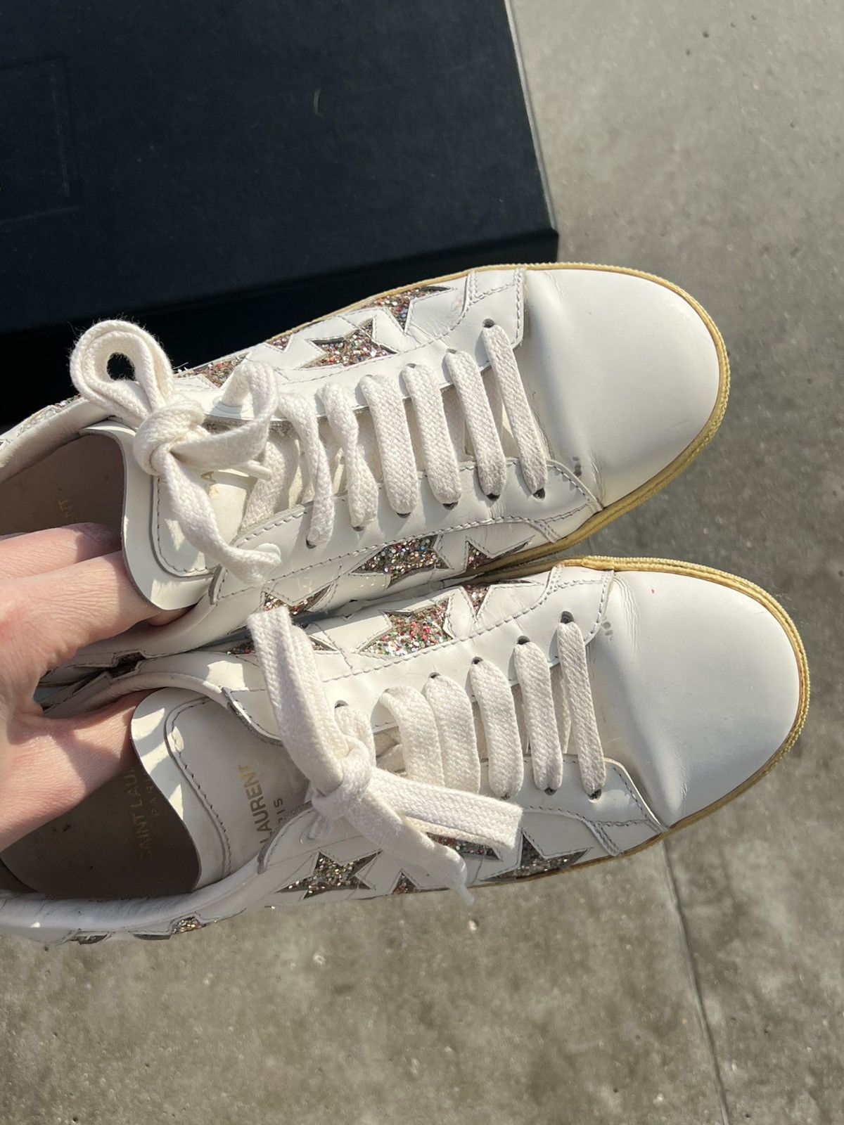 Saint Laurent Paris Saint Laurent SLP YSL SL/06 court stars low top sneaekrs Size US 6 / IT 36 - 10 Thumbnail