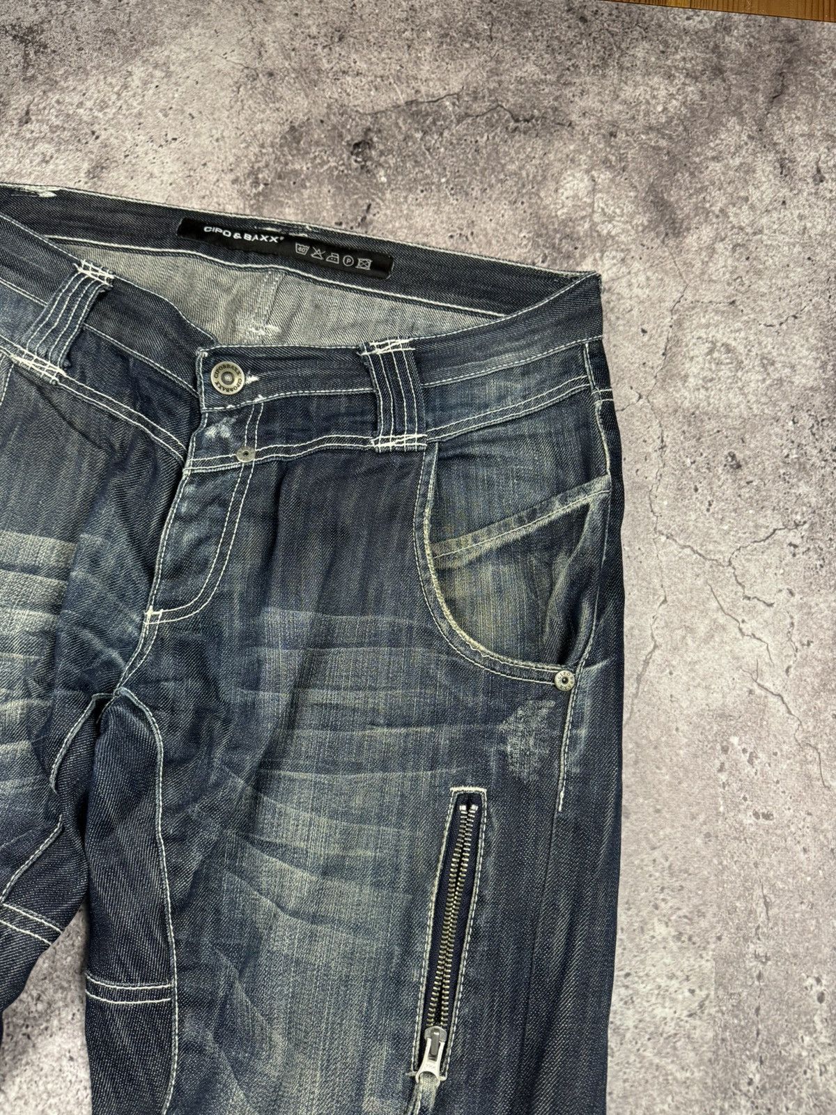 Japanese Brand Vintage Cipo&Baxx jeans drip y2k style designer flared faded Size US 34 / EU 50 - 5 Thumbnail