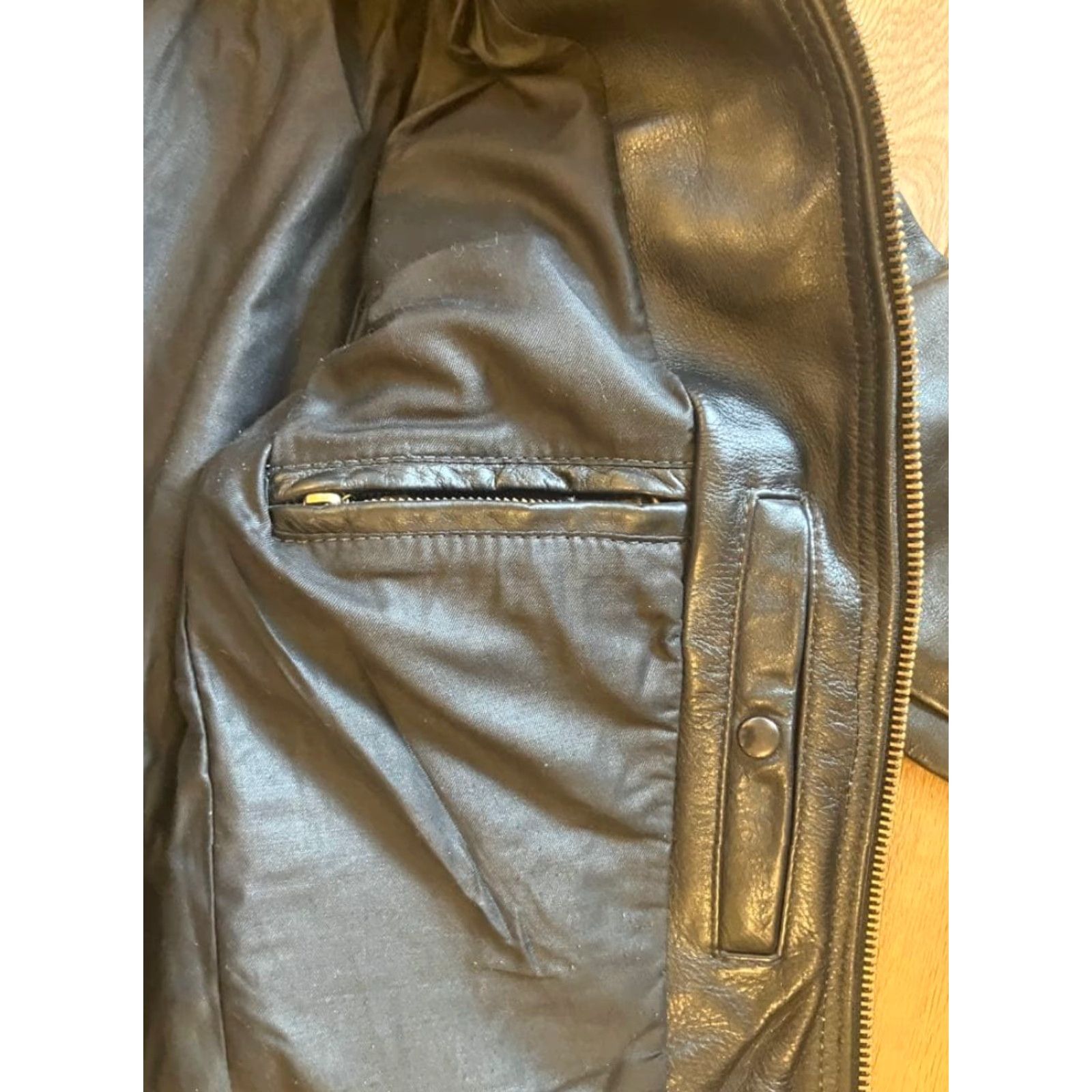 Vintage VANSON Leather TALON Zip Jacket - Washington House Exclusive Black - Single Rider's Jacket - Size 36 - Men Size US XXS / EU 40 - 7 Thumbnail