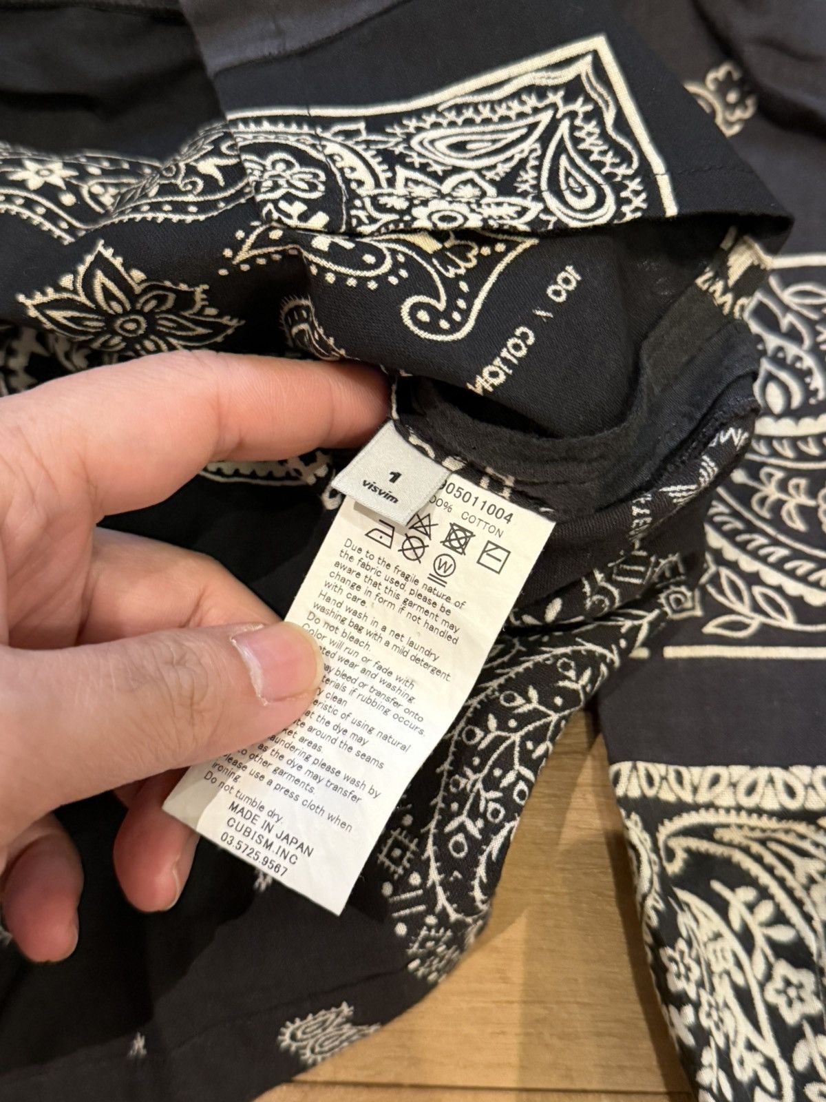 Visvim ICT kerchief tunic shirt black bandana Size US S / EU 44-46 / 1 - 5 Thumbnail