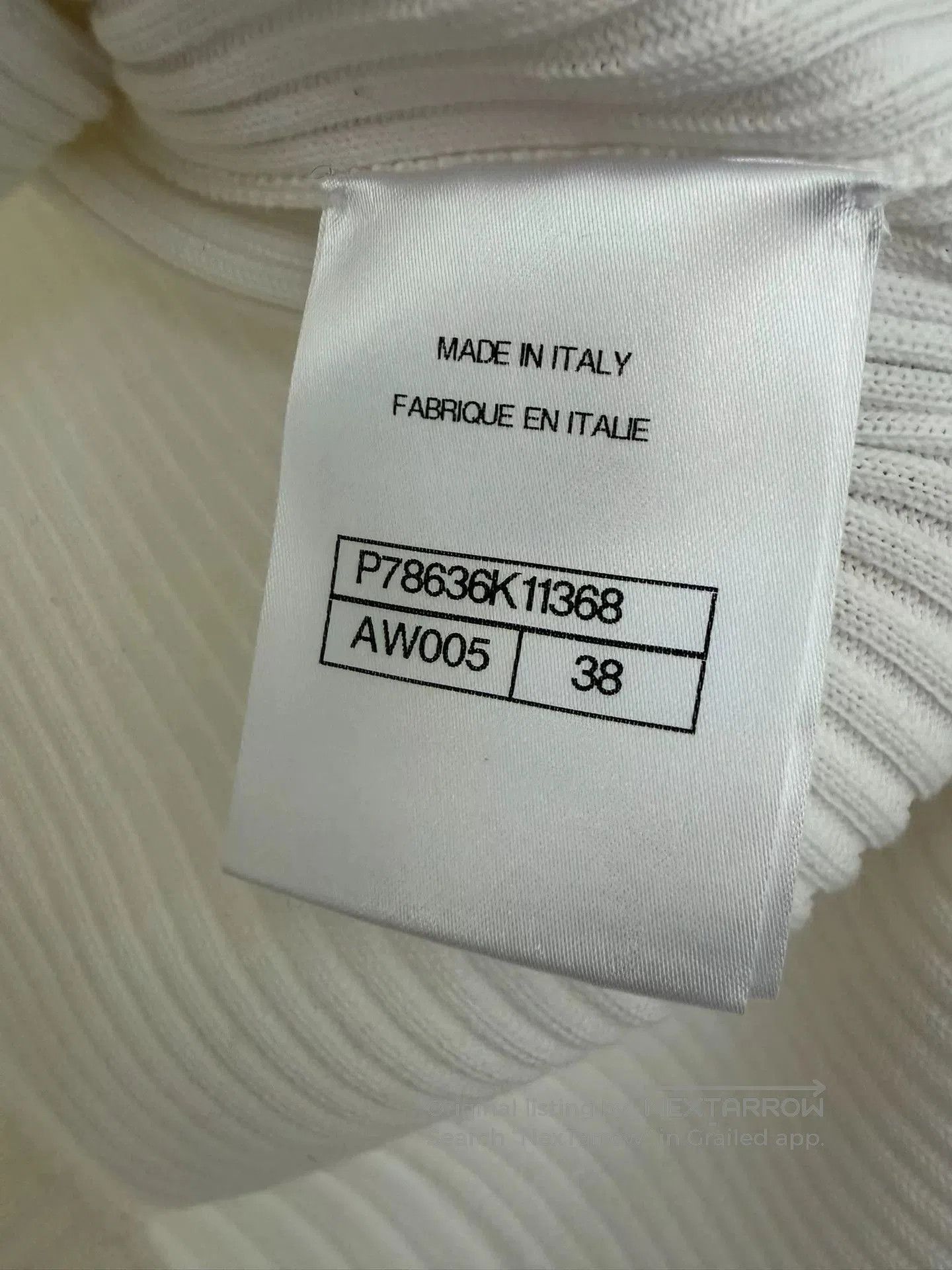 Chanel Chanel 25C White CC Cutout Knit Tank. Size US XS / EU 42 / 0 - 6 Thumbnail