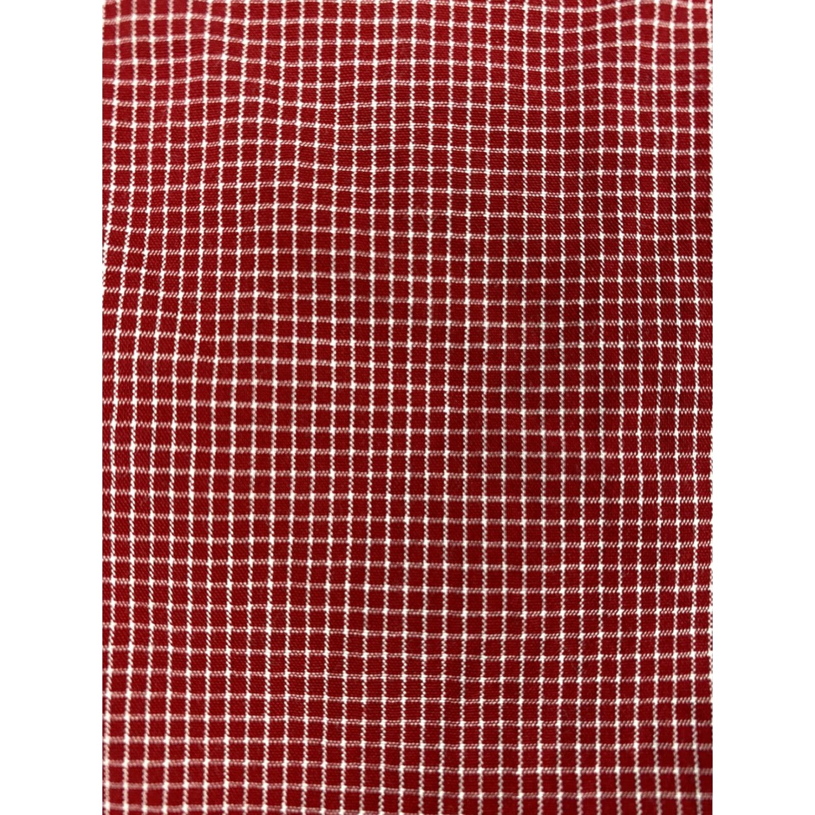 Tommy Hilfiger Tommy Hilfiger Shirt Dress Button-Up Down Long Sleeve Red Checkered XL Mens Shirt Size 46R - 3 Thumbnail