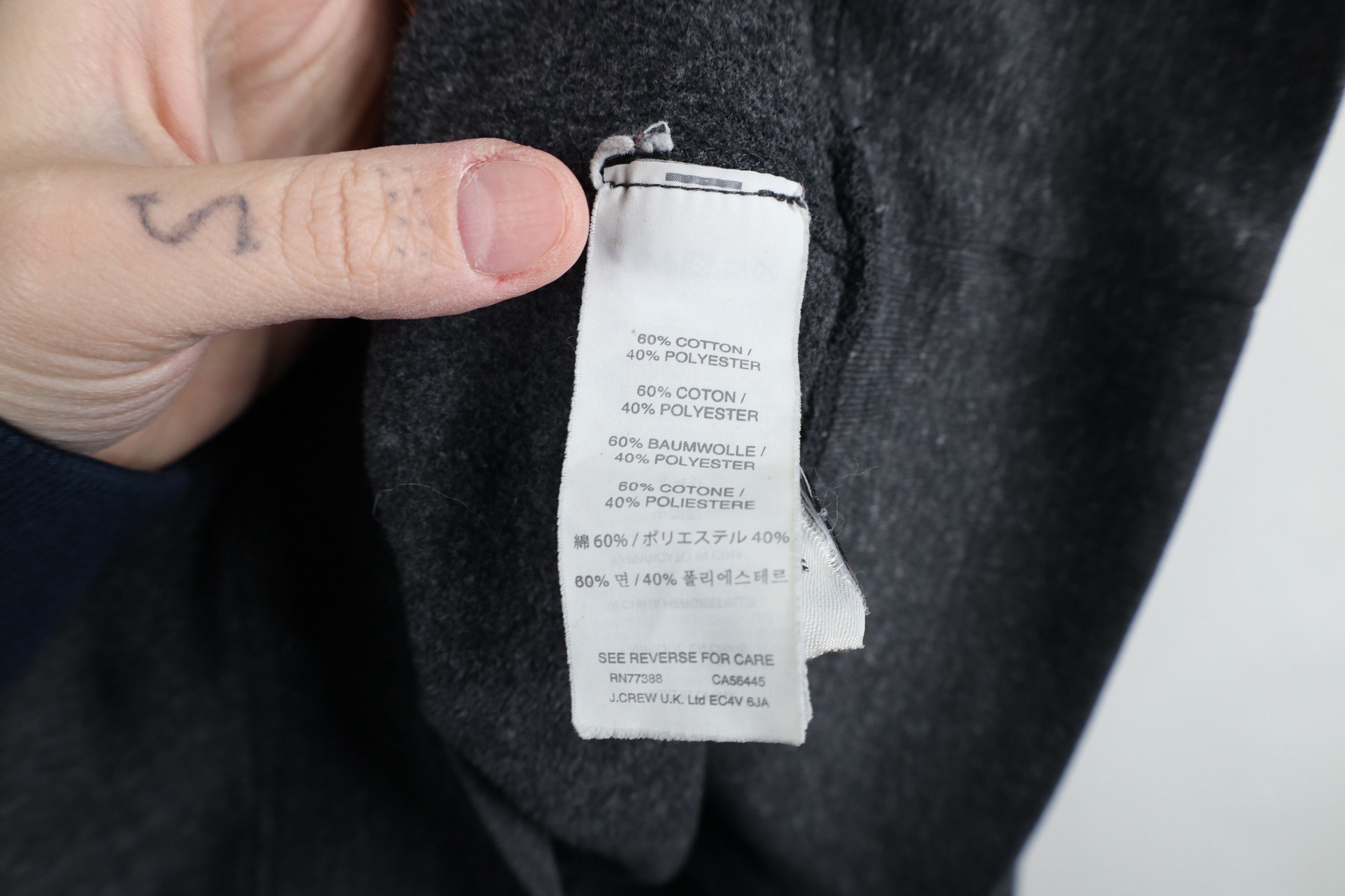 J.Crew × Vintage J Crew Blank Vintage Fleece Crewneck Sweatshirt Gray Size US L / EU 52-54 / 3 - 10 Thumbnail