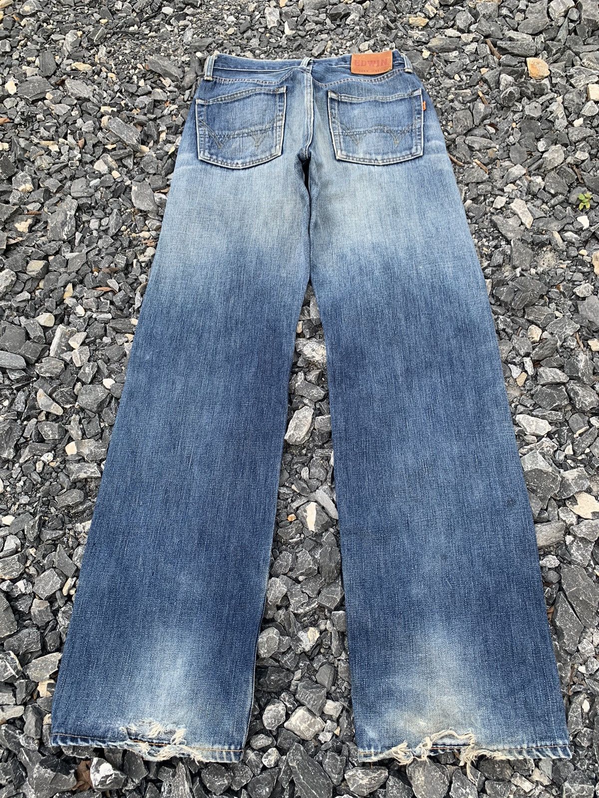 Kapital VINTAGE EDWIN 505X SELVEDGE JAPANESE DISTRESSED DENIM Size US 31 - 4 Thumbnail