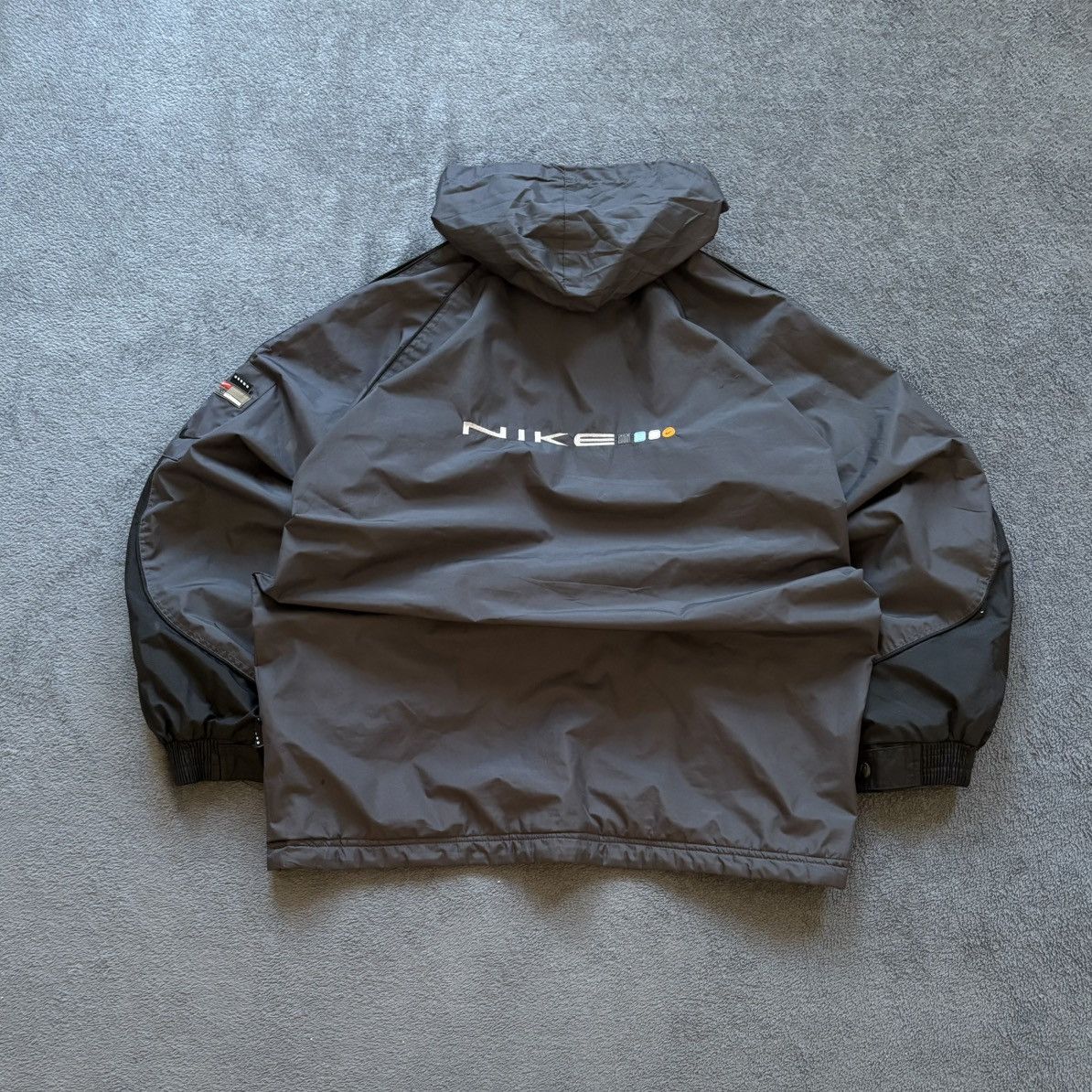 Nike 90s Nike Vintage Fleece Double Sided Big Logo Retro Jacket Size US L / EU 52-54 / 3 - 3 Thumbnail