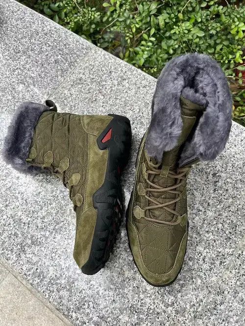 Other Warm Winter Men Snow Boots Outdoor Suede Leather Size US 9.5 / EU 42-43 - 2 Thumbnail